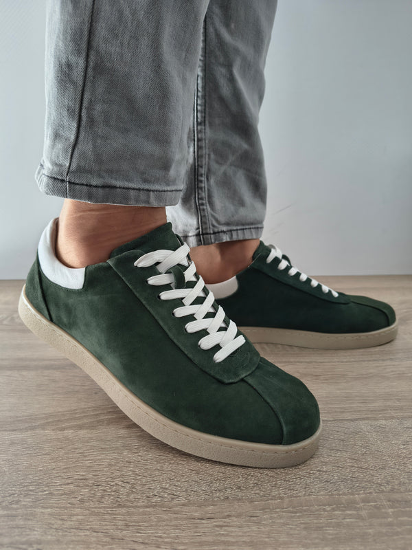 PANTOFI CASUAL BARBATI FRANCO GERARDO 358A-08 VERDE NUBUCK - imagine 3