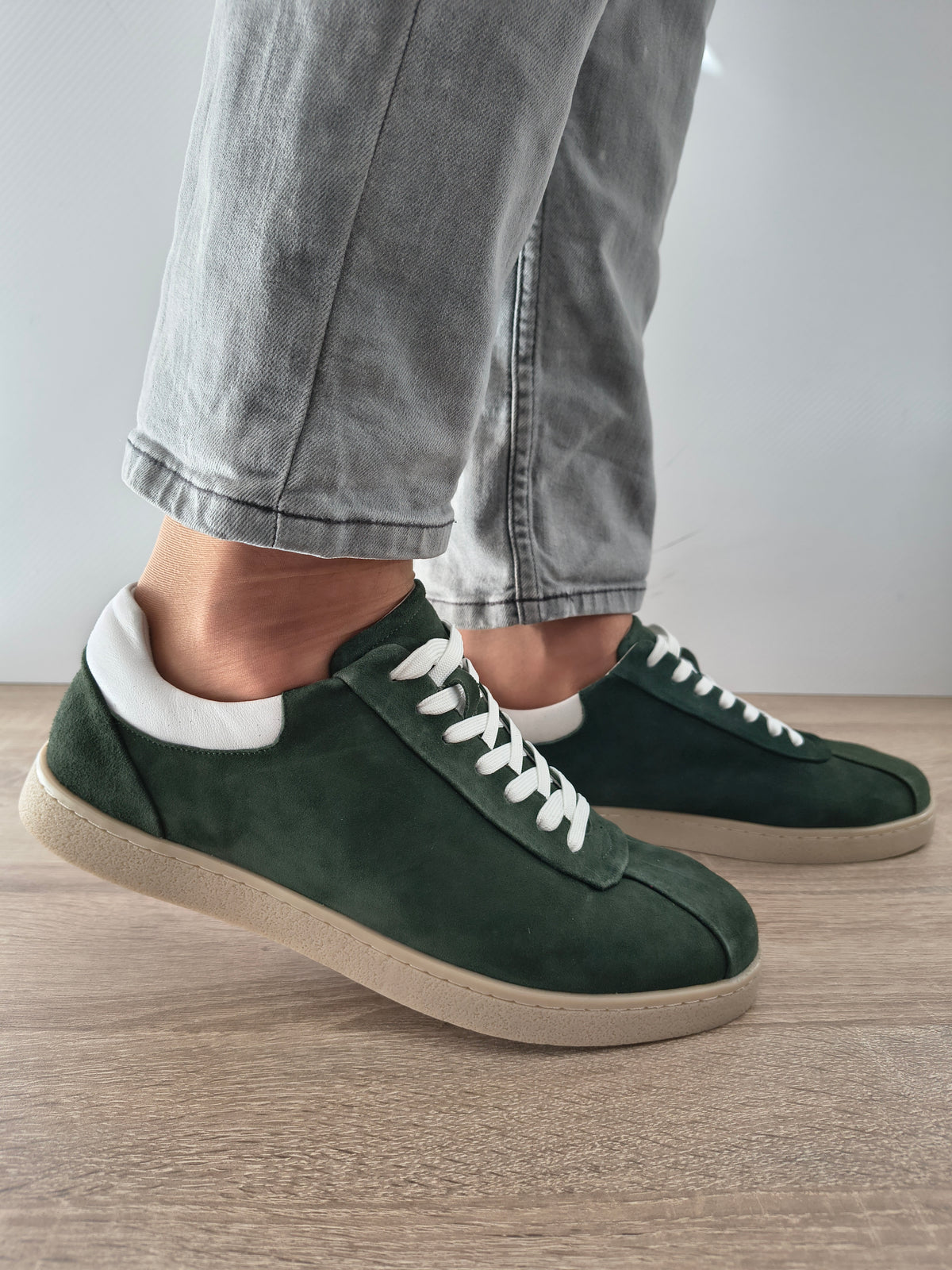 PANTOFI CASUAL BARBATI FRANCO GERARDO 358A-08 VERDE NUBUCK