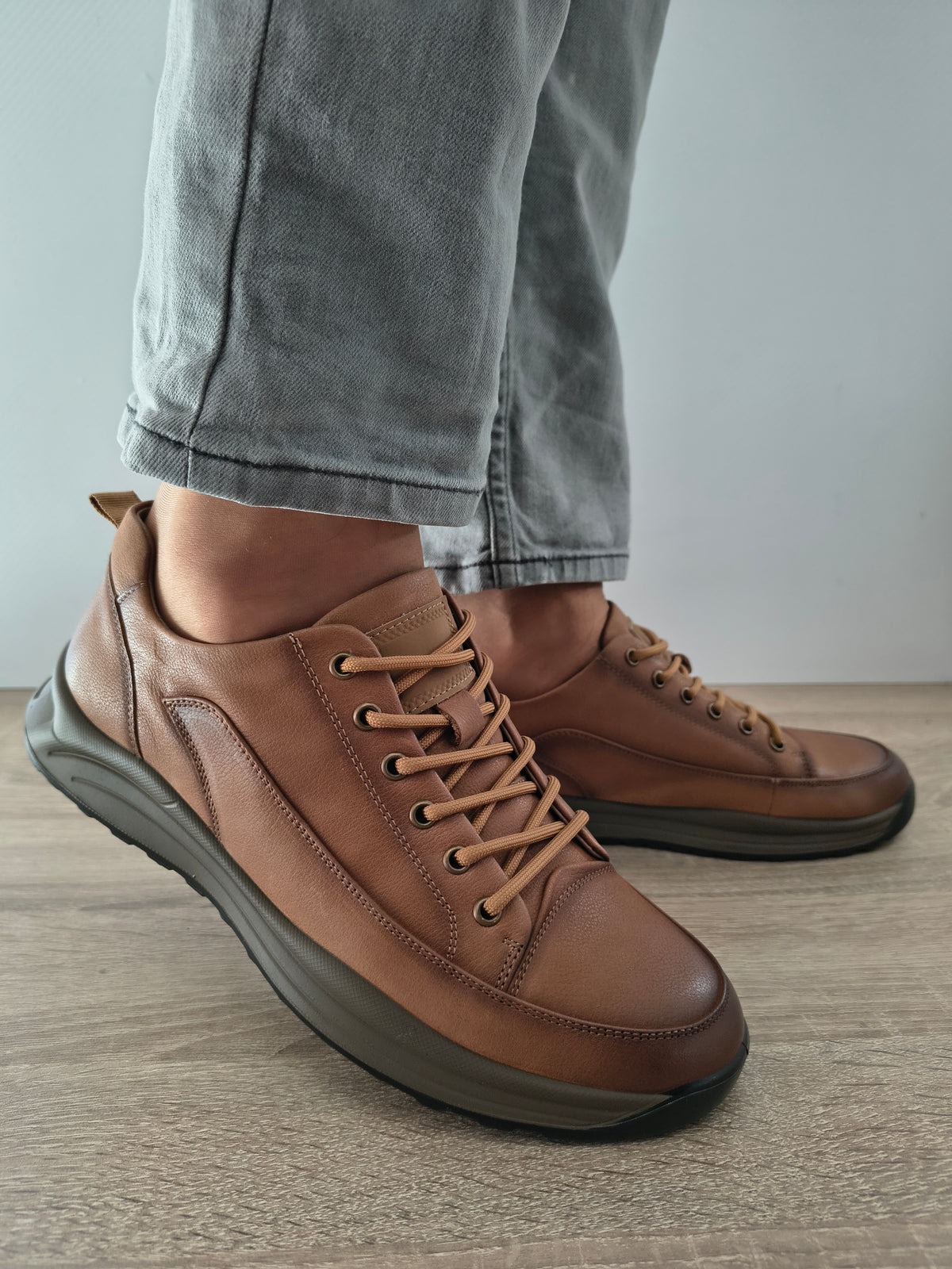PANTOFI CASUAL BARBATI MELS S11232 MARO - imagine 3
