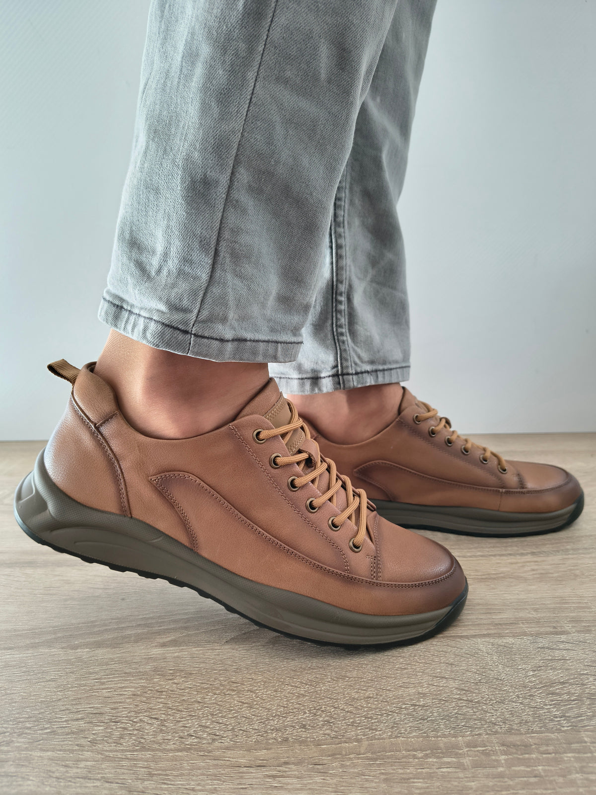 PANTOFI CASUAL BARBATI MELS S11232 MARO - imagine 2