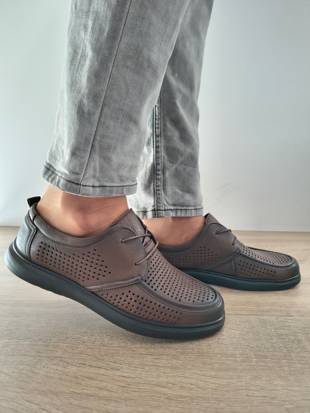 PANTOFI PERFORATI BARBATI MELS 26030 MARO - imagine 2