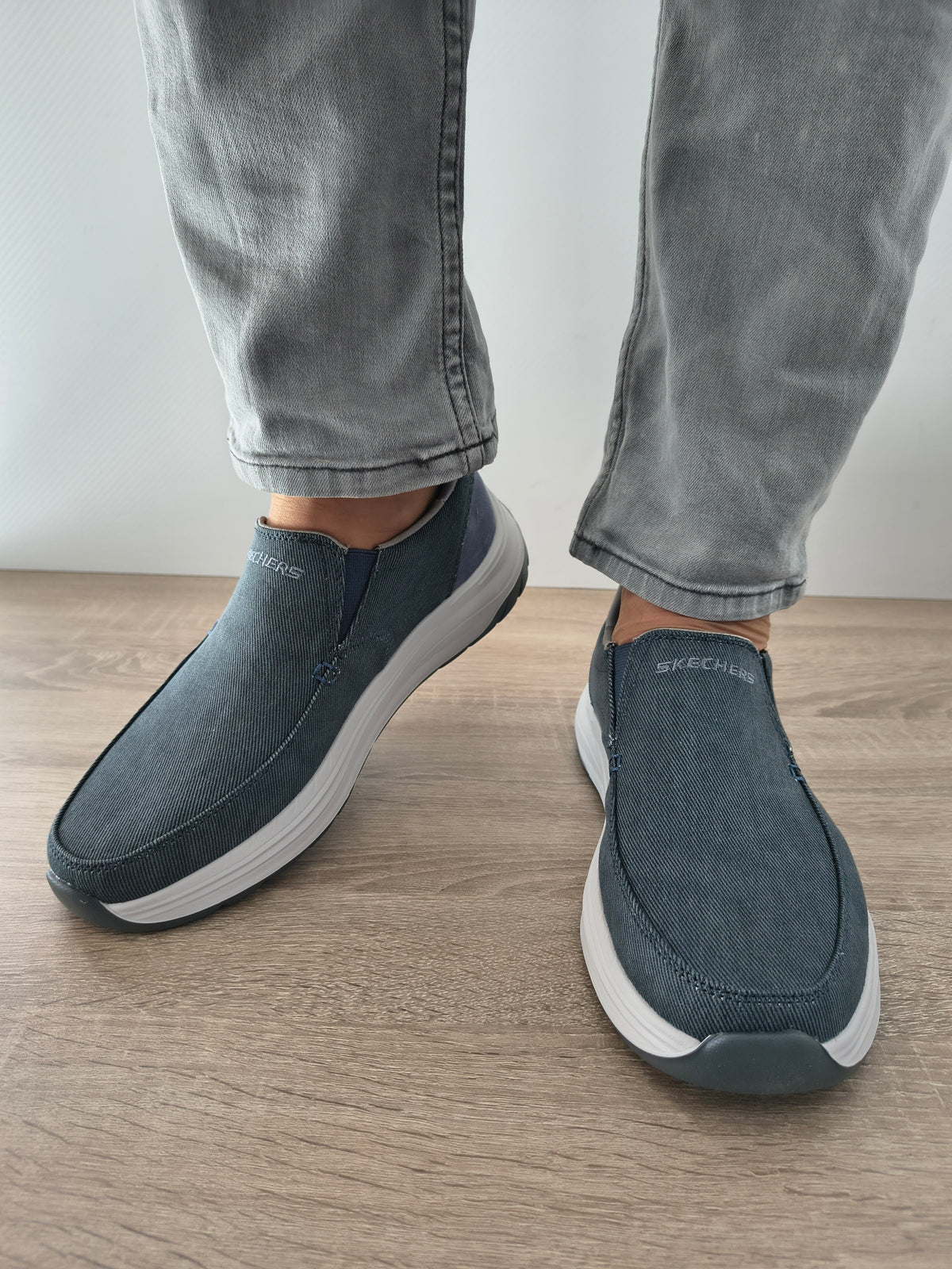 PANTOFI CASUAL BARBATI SKECHERS 205356 NVY NAVY - imagine 4