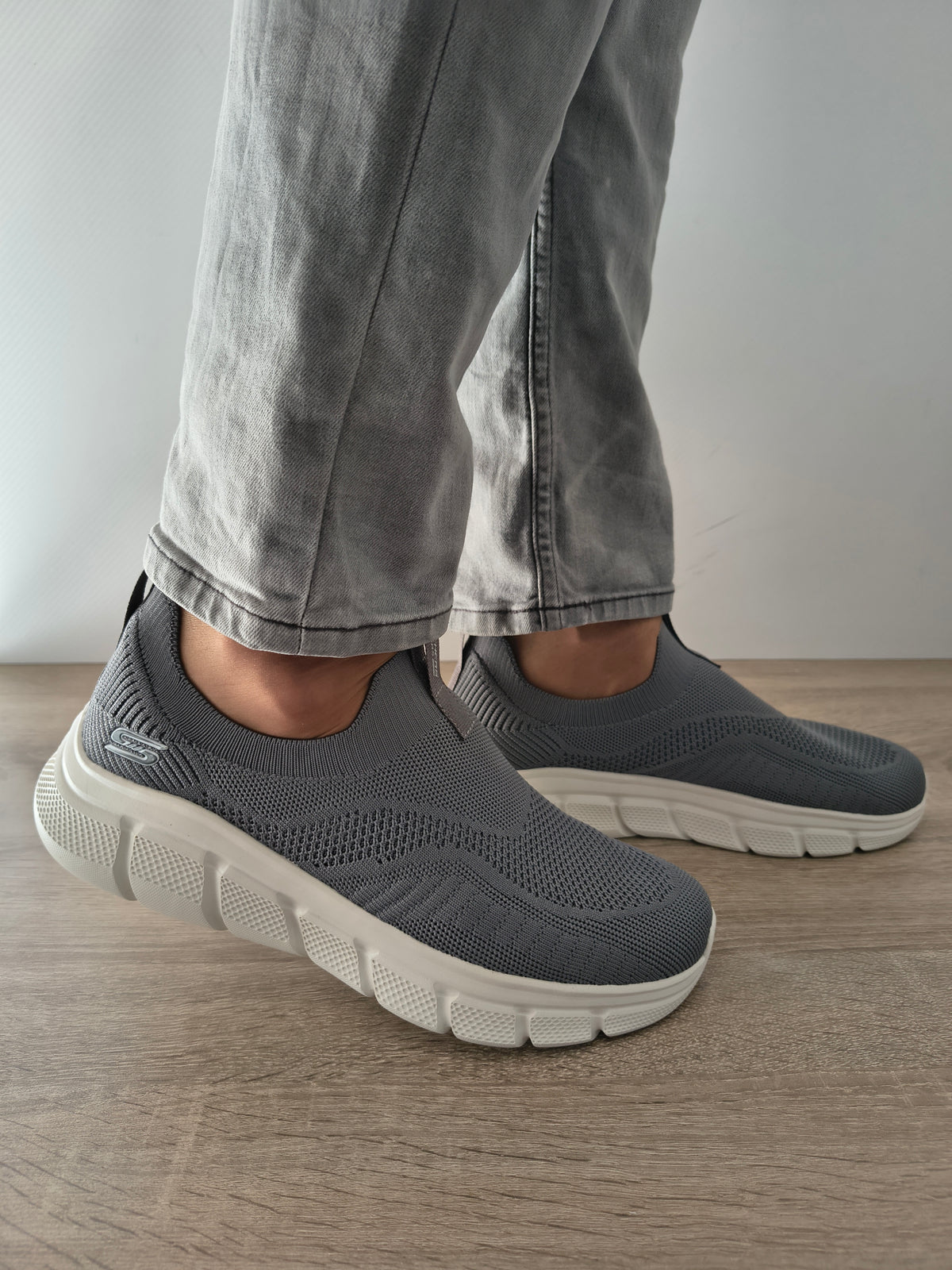 PANTOFI SPORT BARBATI SKECHERS 118107 DKGY GRI - imagine 2
