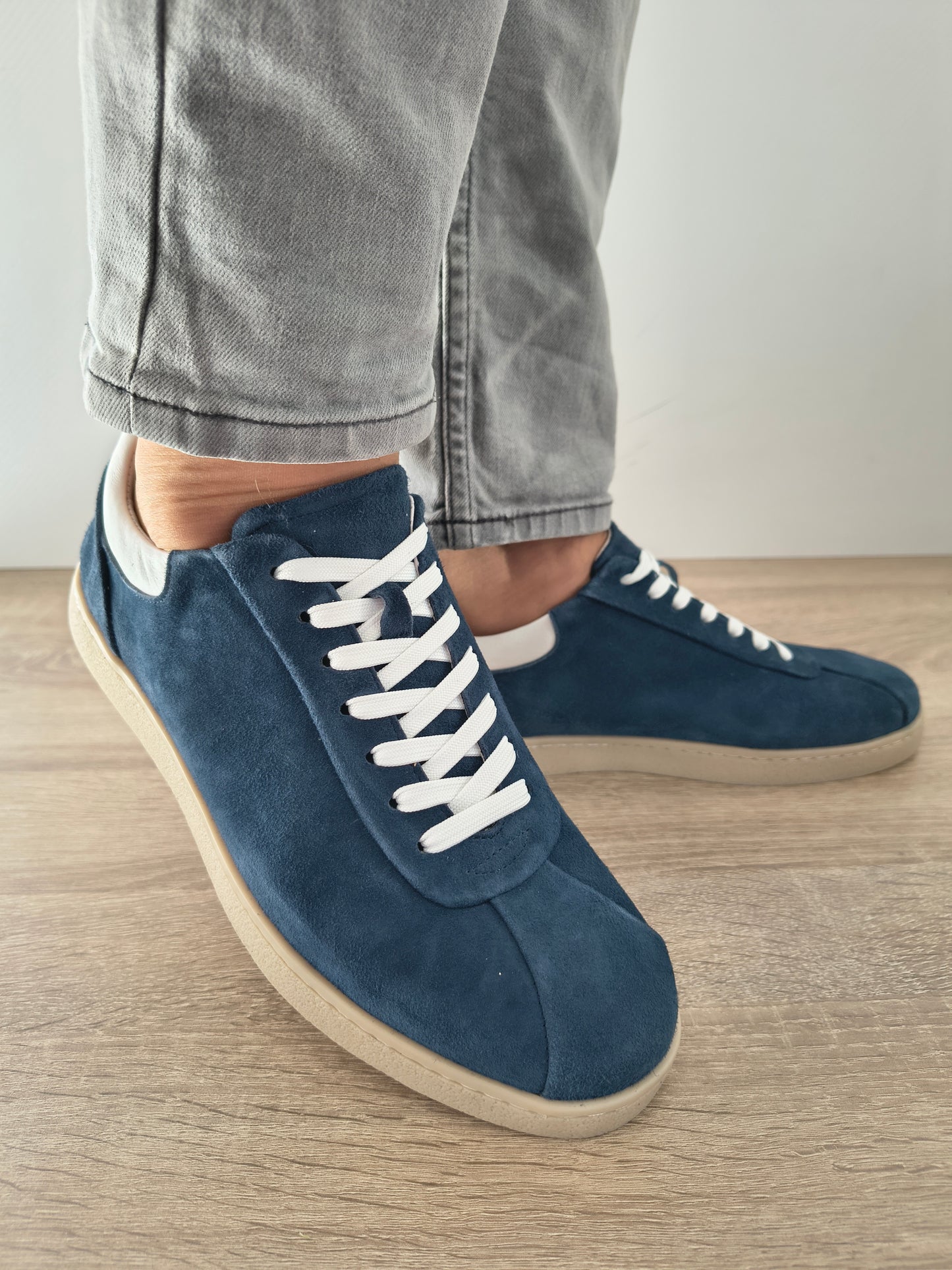 PANTOFI CASUAL BARBATI FRANCO GERARDO 358A-08 ALBASTRU NUBUCK