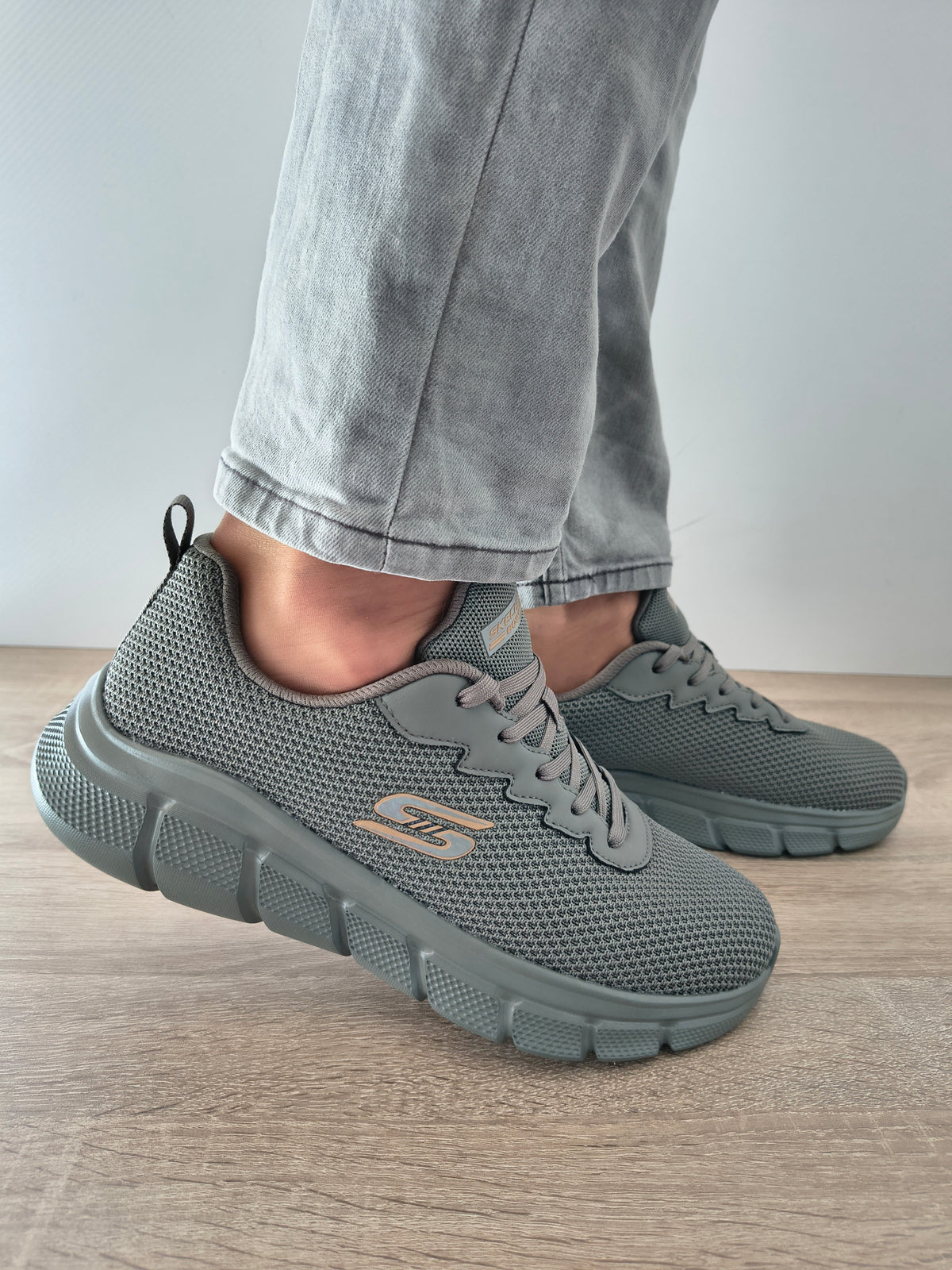 PANTOFI SPORT BARBATI SKECHERS 118106 OLV OLIVE - imagine 2