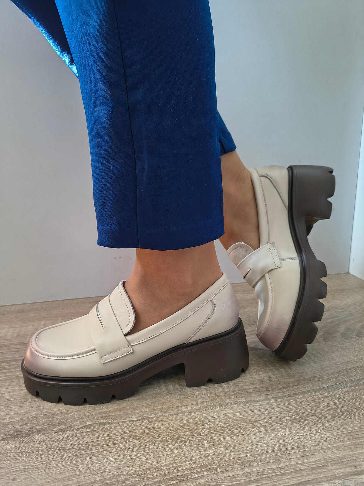 PANTOFI CASUAL DAMA FORMAZIONE 66319 CREM - imagine 5