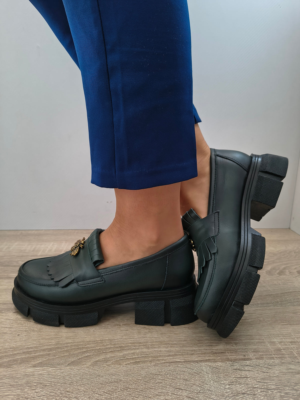 PANTOFI CASUAL DAMA NICOLIS 126352 VERDE - imagine 5