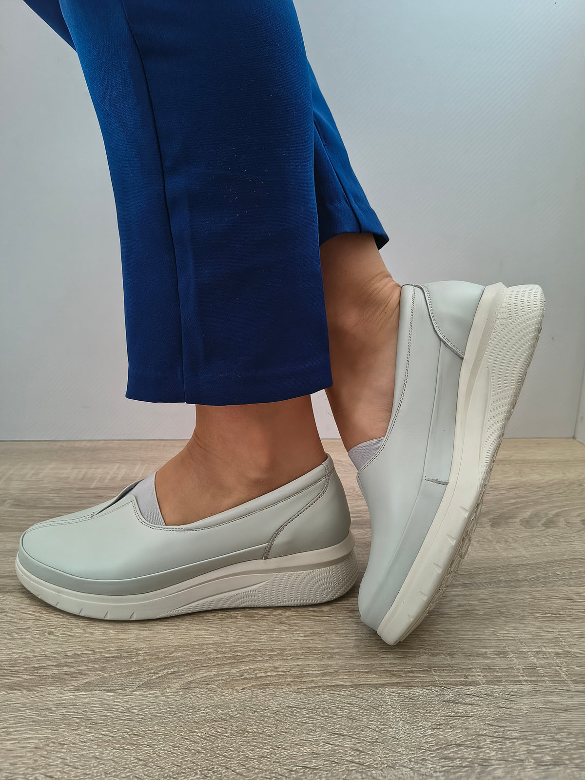PANTOFI CASUAL DAMA BIO FLEX 100 012 GRI - imagine 5