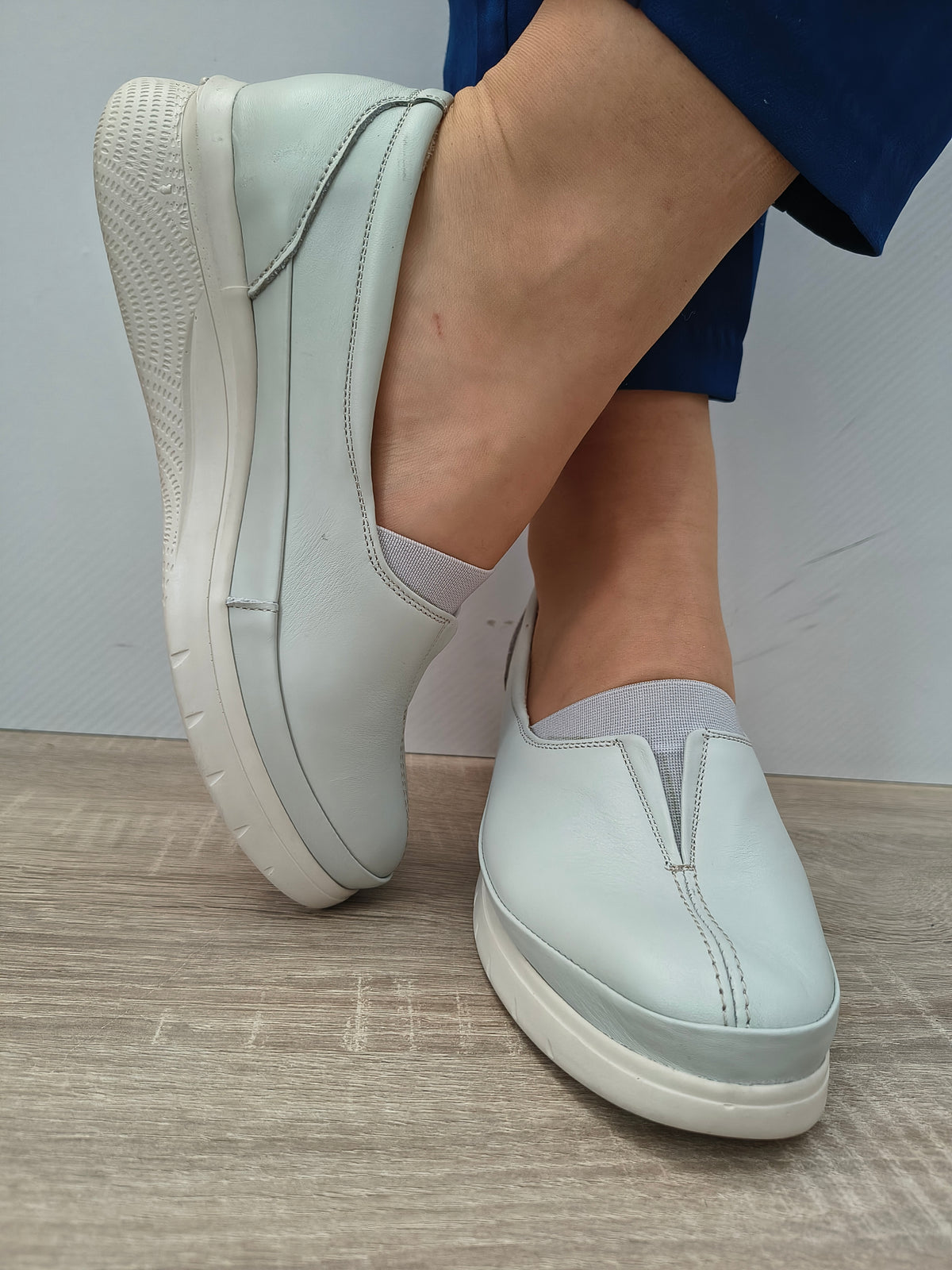 PANTOFI CASUAL DAMA BIO FLEX 100 012 GRI - imagine 3