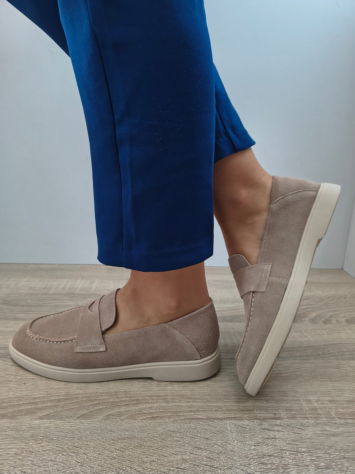PANTOFI CASUAL DAMA FORMAZIONE 81980-2 APRICOT VELUR - imagine 5