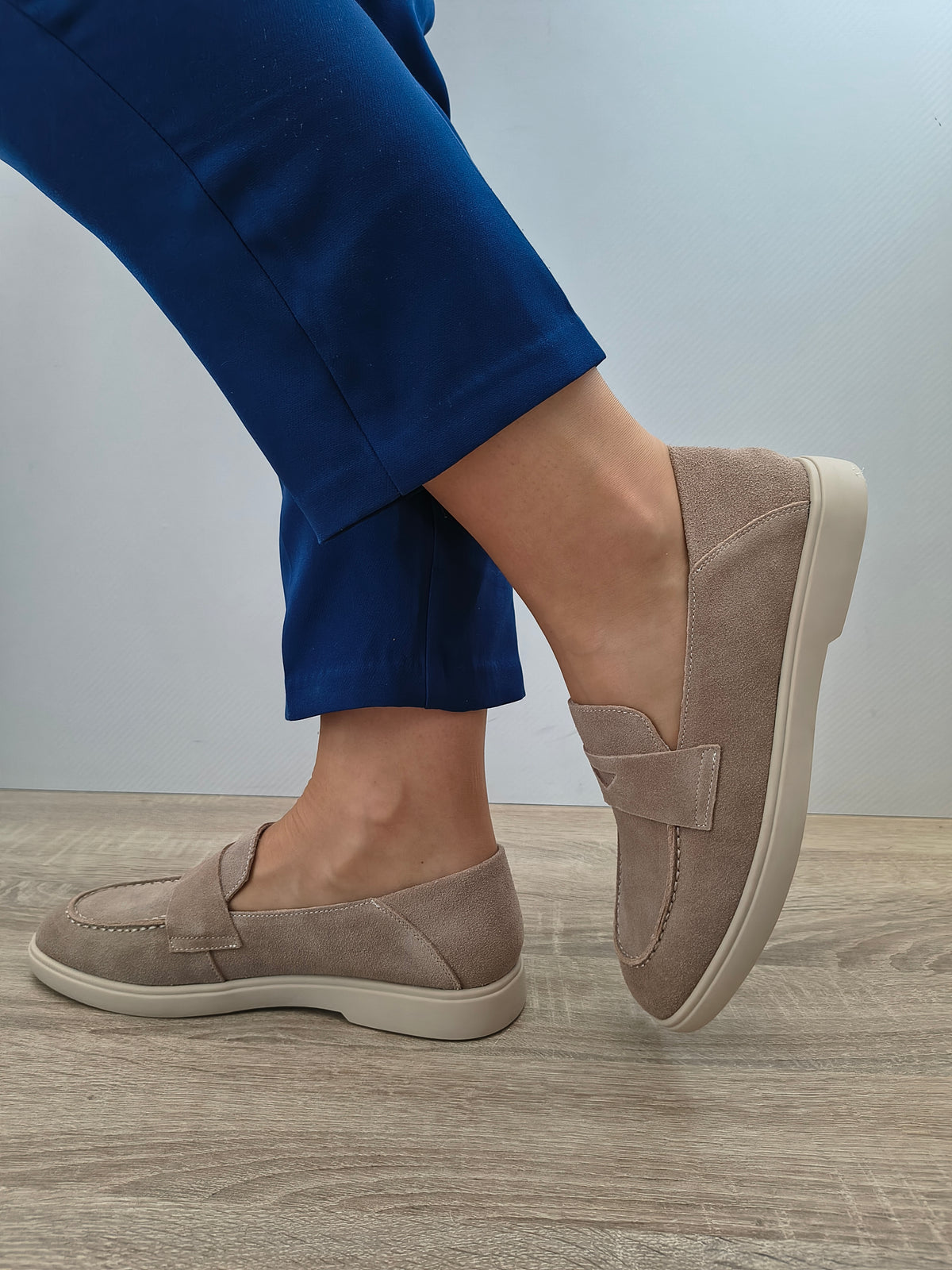 PANTOFI CASUAL DAMA FORMAZIONE 81980-2 APRICOT VELUR - imagine 2
