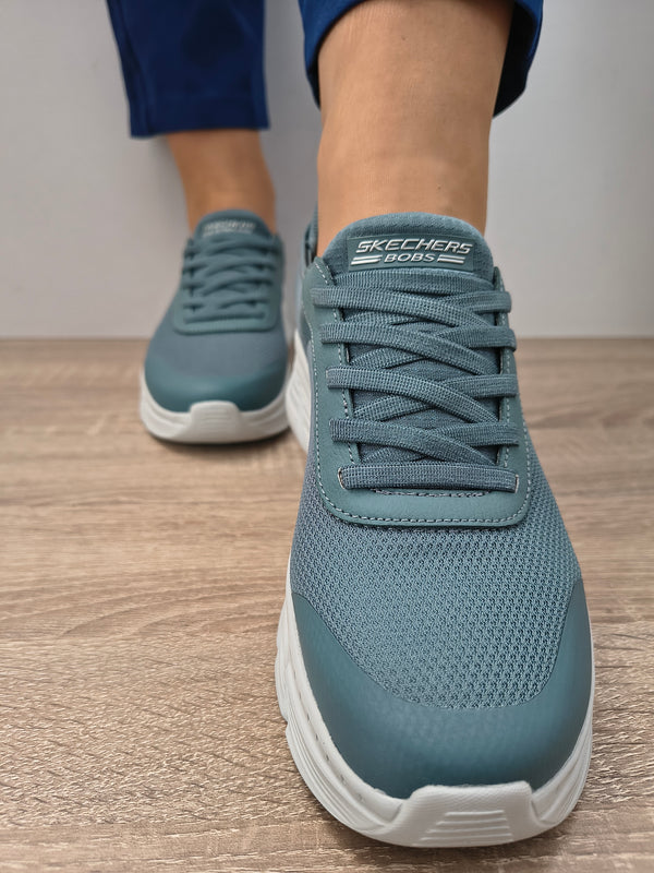 PANTOFI SPORT DAMA SKECHERS 117391 SLT ALBASTRU ARDEZIE - imagine 4