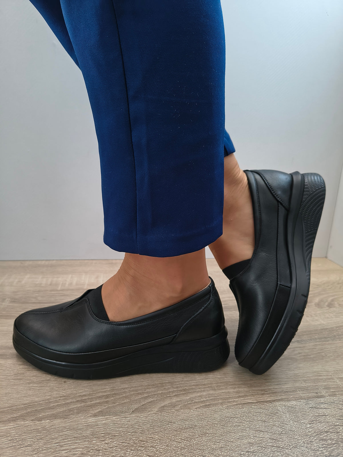 PANTOFI CASUAL DAMA BIO FLEX 100 012 NEGRU - imagine 5