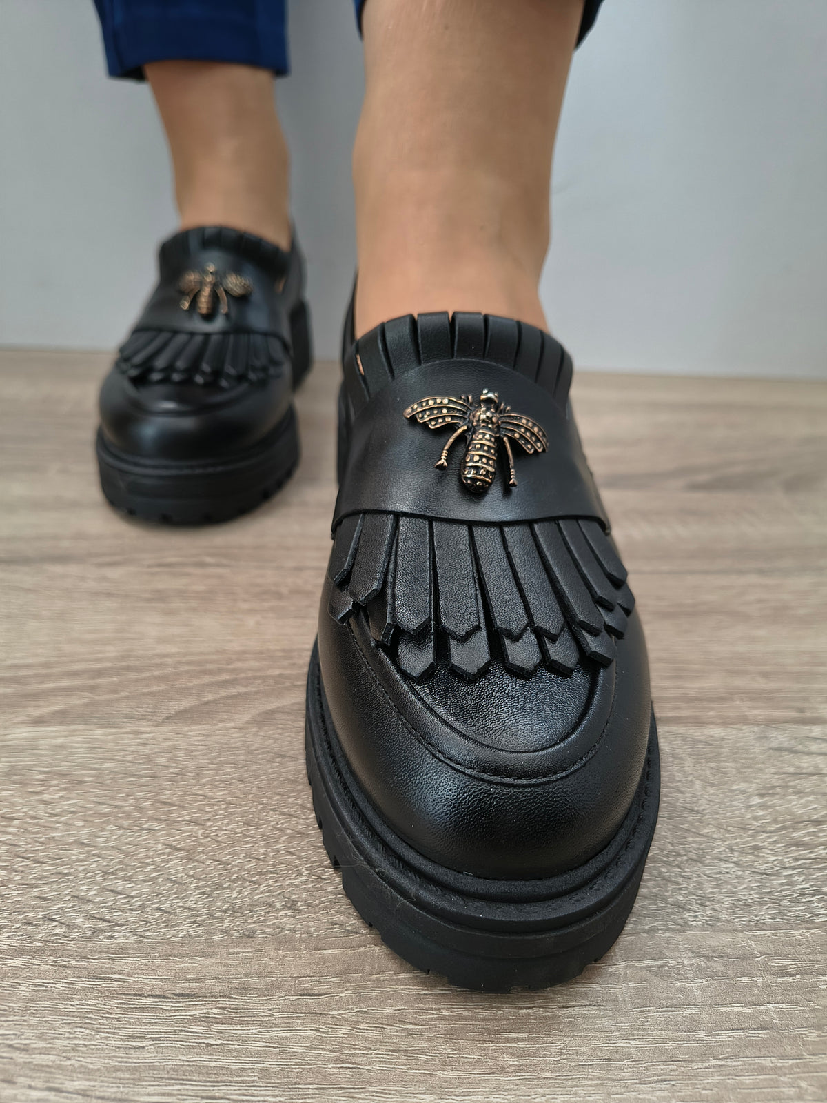 PANTOFI CASUAL DAMA DYANY 2305 NEGRU - imagine 4