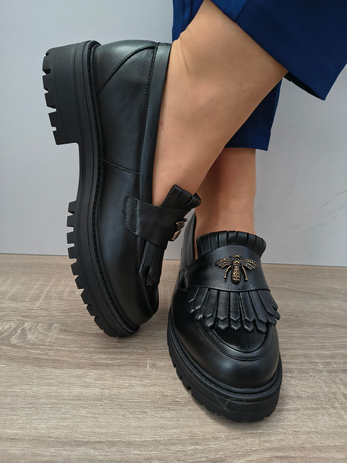 PANTOFI CASUAL DAMA DYANY 2305 NEGRU - imagine 3