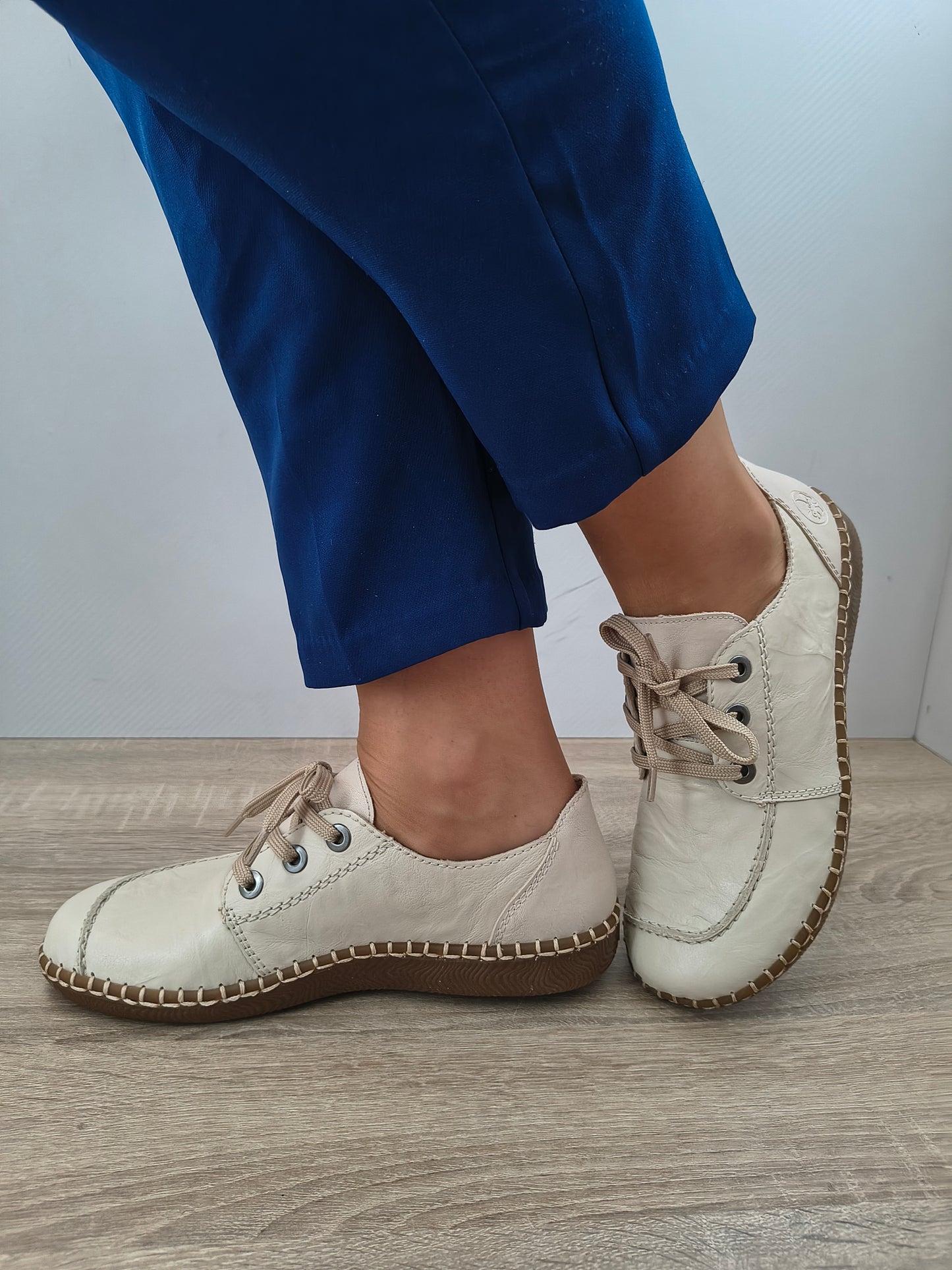 PANTOFI CASUAL DAMA RIEKER N2402-60 BEJ