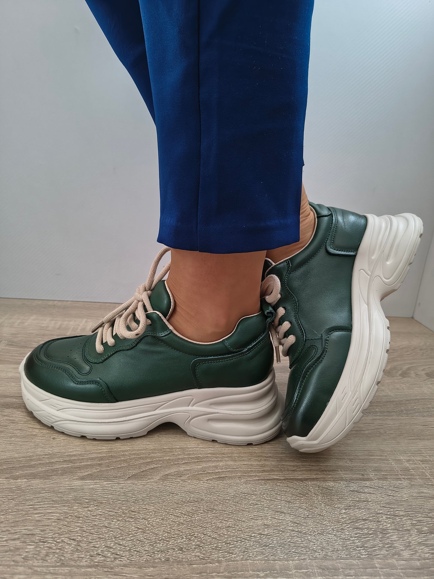 PANTOFI CASUAL DAMA FRANCO GERARDO 10786 VERDE