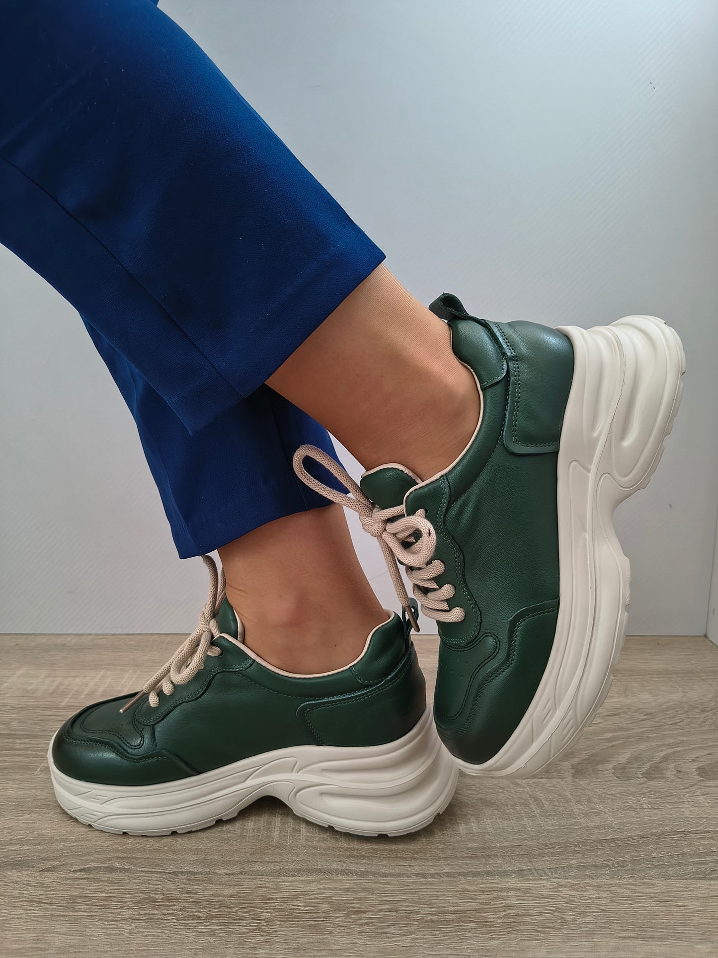 PANTOFI CASUAL DAMA FRANCO GERARDO 10786 VERDE