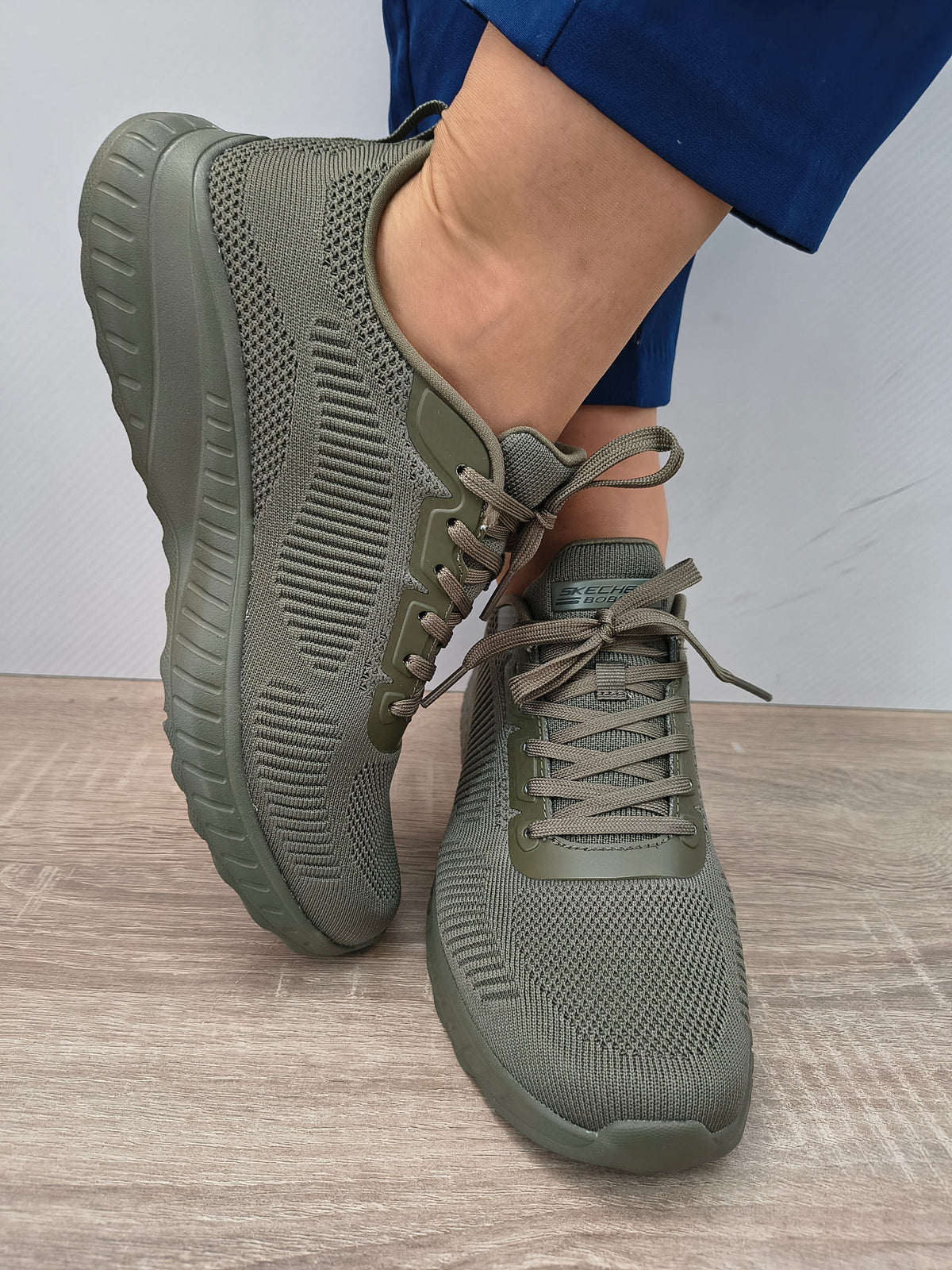 PANTOFI SPORT DAMA SKECHERS 117209 OLV VERDE OLIVE - imagine 3
