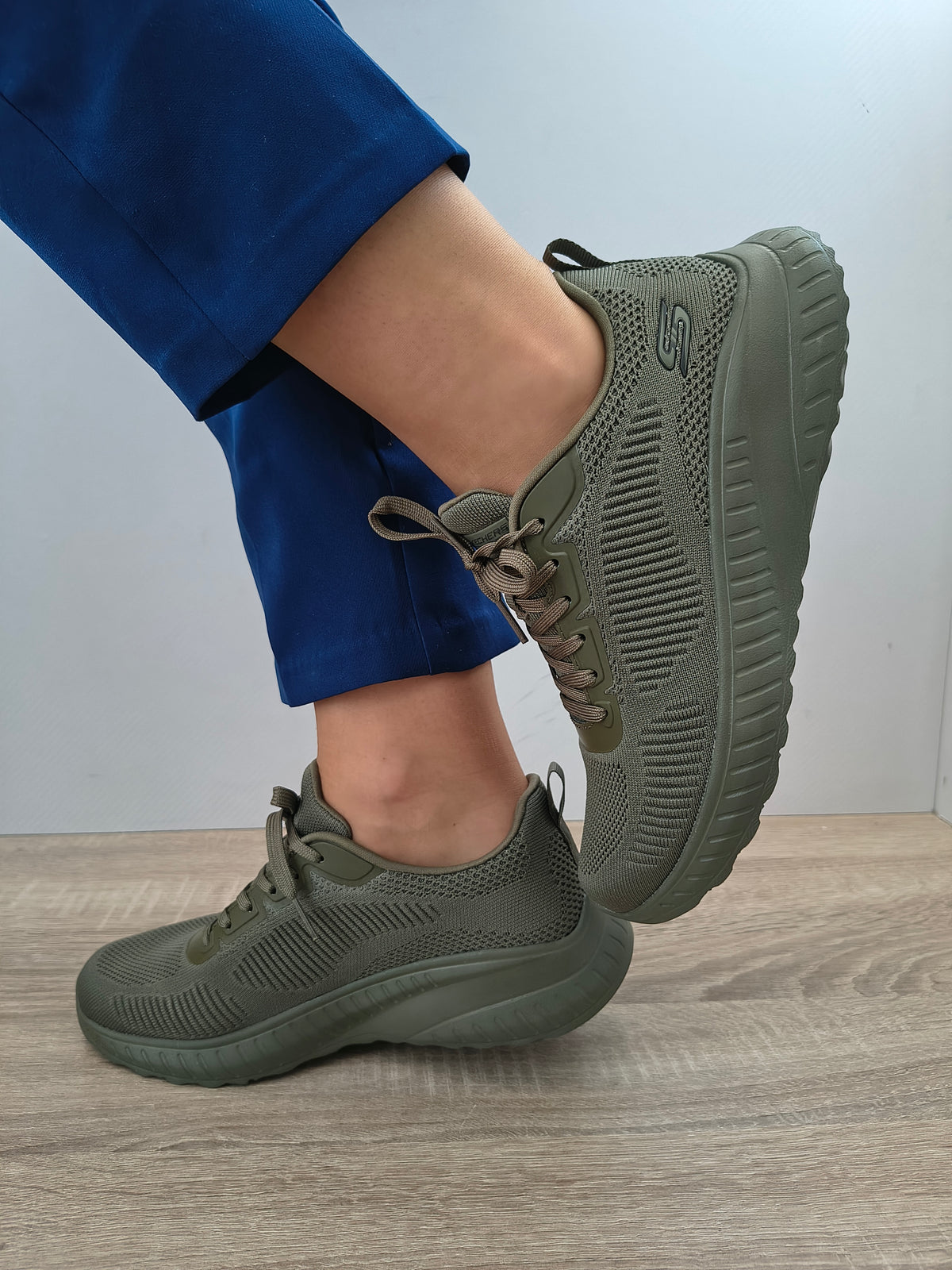 PANTOFI SPORT DAMA SKECHERS 117209 OLV VERDE OLIVE - imagine 2