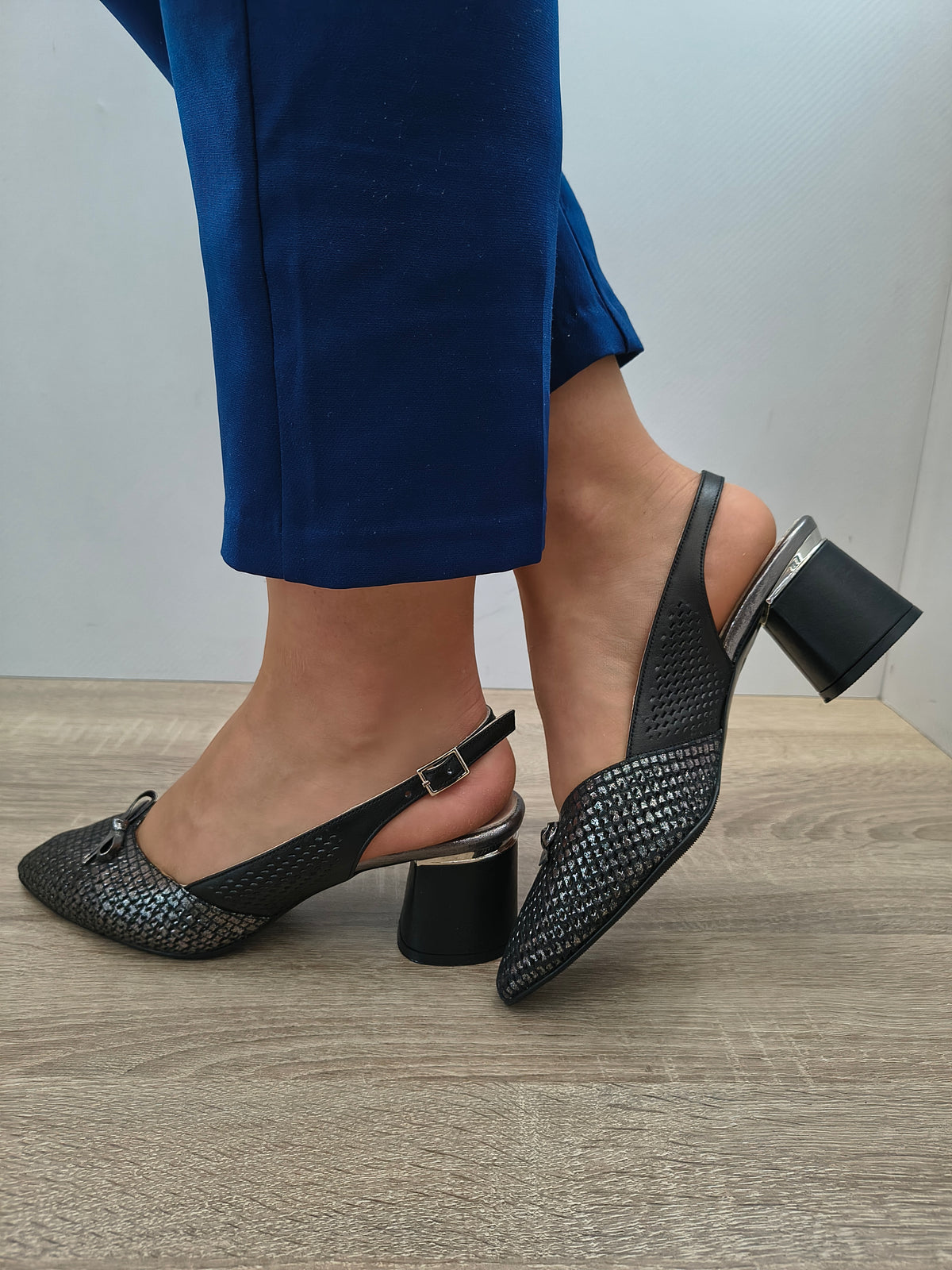 SANDALE ELEGANTE DAMA DOGATI 049 901-1 ANTRACIT - imagine 5
