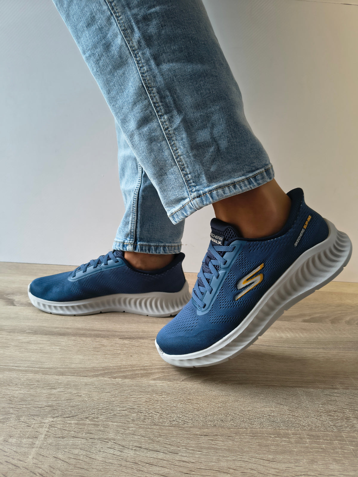 PANTOFI SPORT BARBATI SKECHERS 216375 NVY NAVY - imagine 4