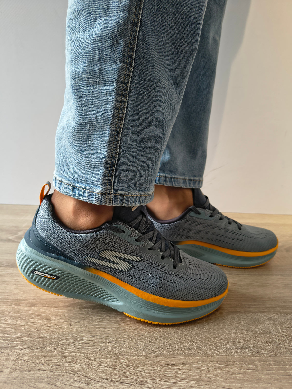 PANTOFI SPORT BARBATI SKECHERS 220847 SLT ALBASTRU ARDEZIE - imagine 2