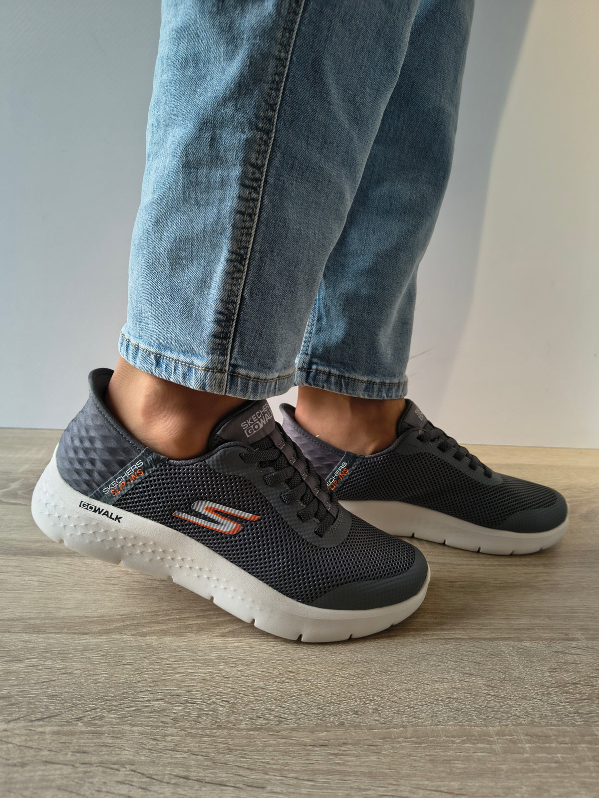 PANTOFI SPORT BARBATI SKECHERS 216324 GRY GRI - imagine 2