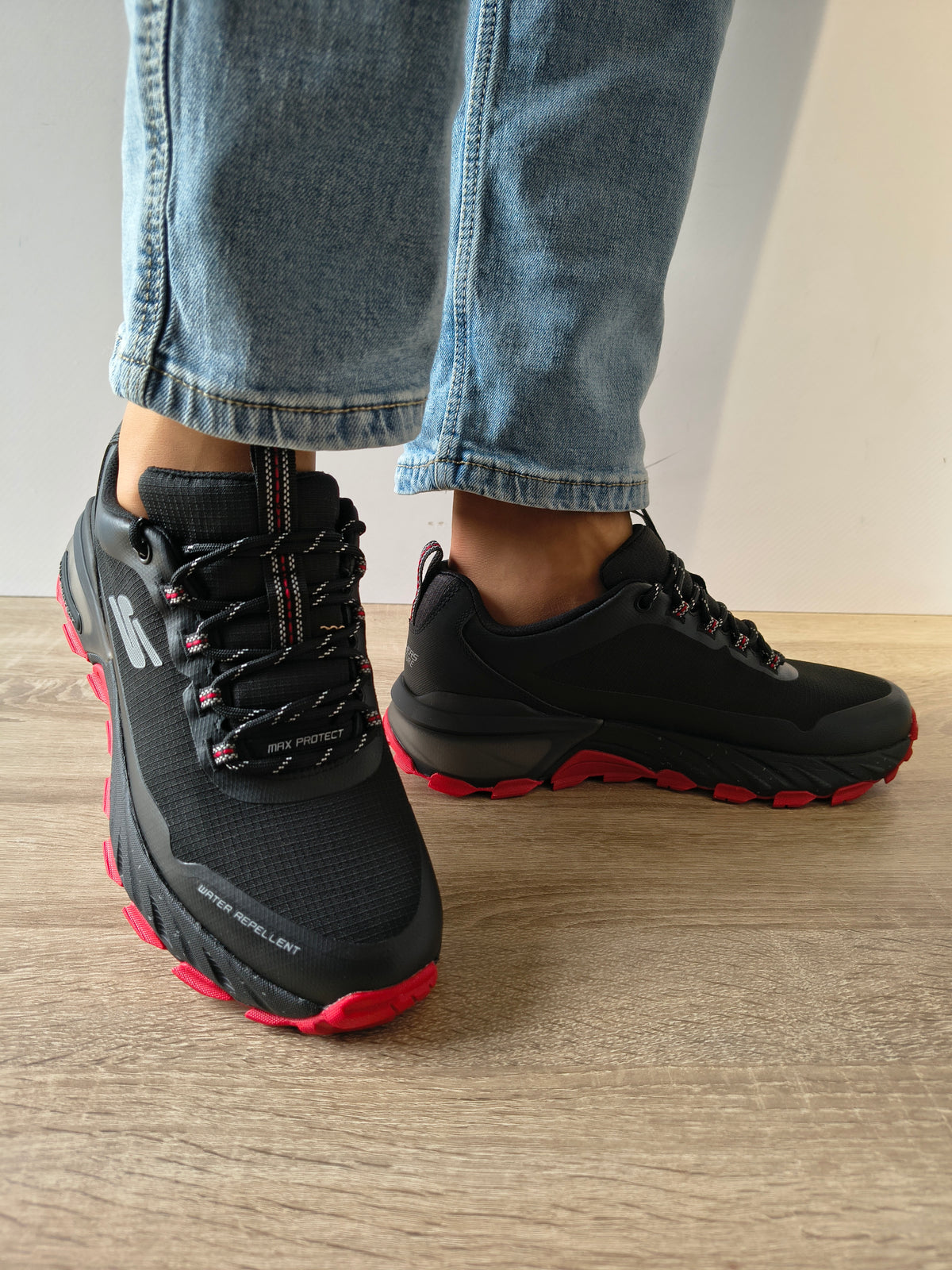 PANTOFI SPORT BARBATI SKECHERS 237669 BKRD NEGRU + ROSU - imagine 3