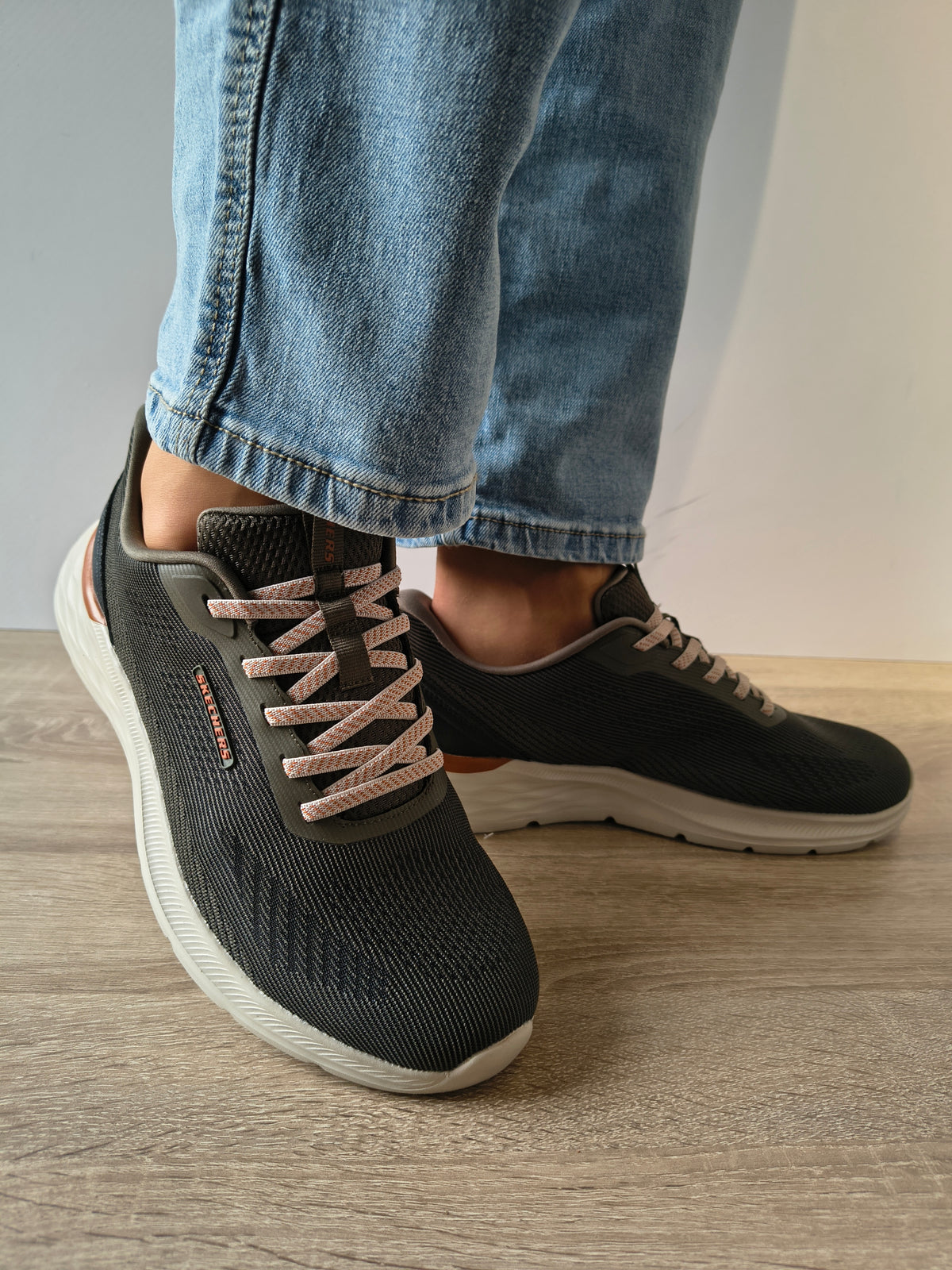 PANTOFI SPORT BARBATI SKECHERS 211369 OLV OLIVE - imagine 3