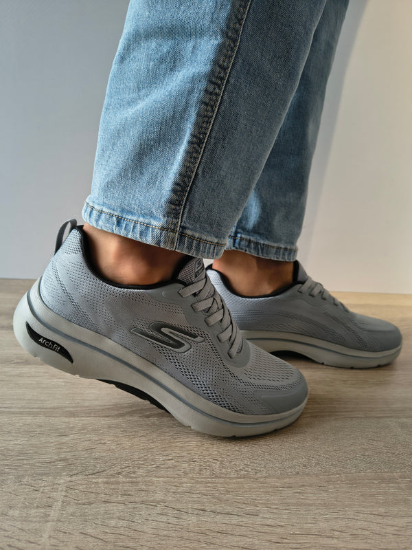 PANTOFI SPORT BARBATI SKECHERS 216816 GYBK GRI - imagine 2