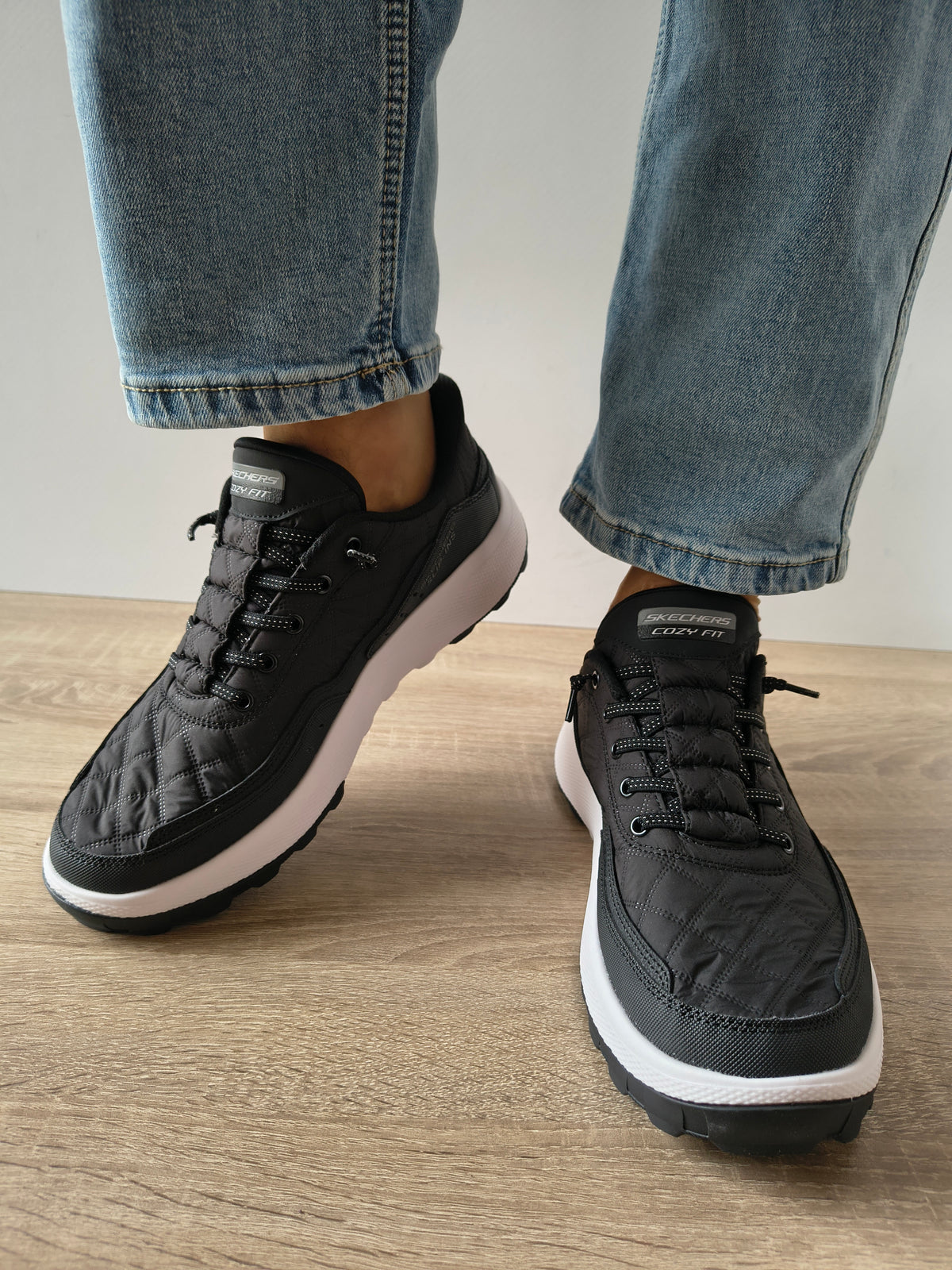 PANTOFI SPORT BARBATI SKECHERS 237664 BKW NEGRU - imagine 5