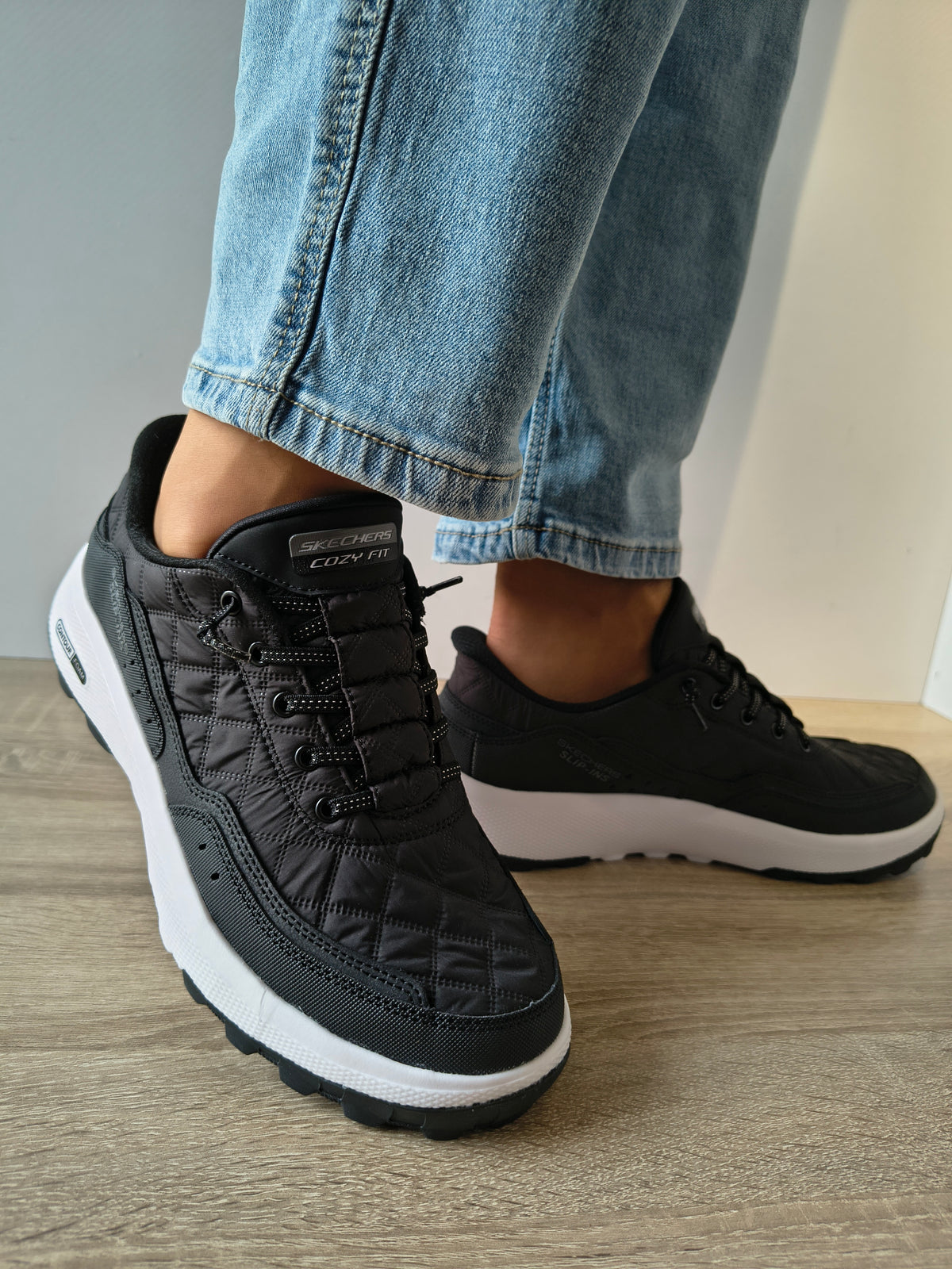 PANTOFI SPORT BARBATI SKECHERS 237664 BKW NEGRU - imagine 3