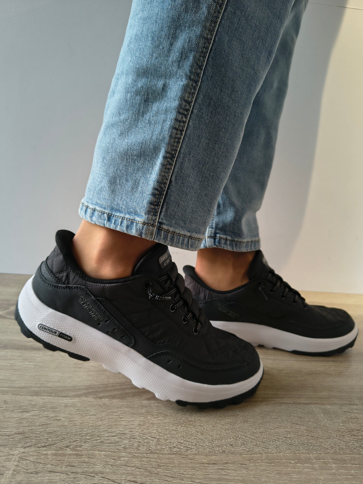 PANTOFI SPORT BARBATI SKECHERS 237664 BKW NEGRU - imagine 2