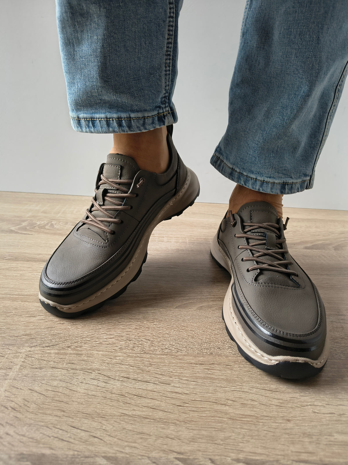 PANTOFI CASUAL BARBATI MELS A93280 GREY - imagine 5