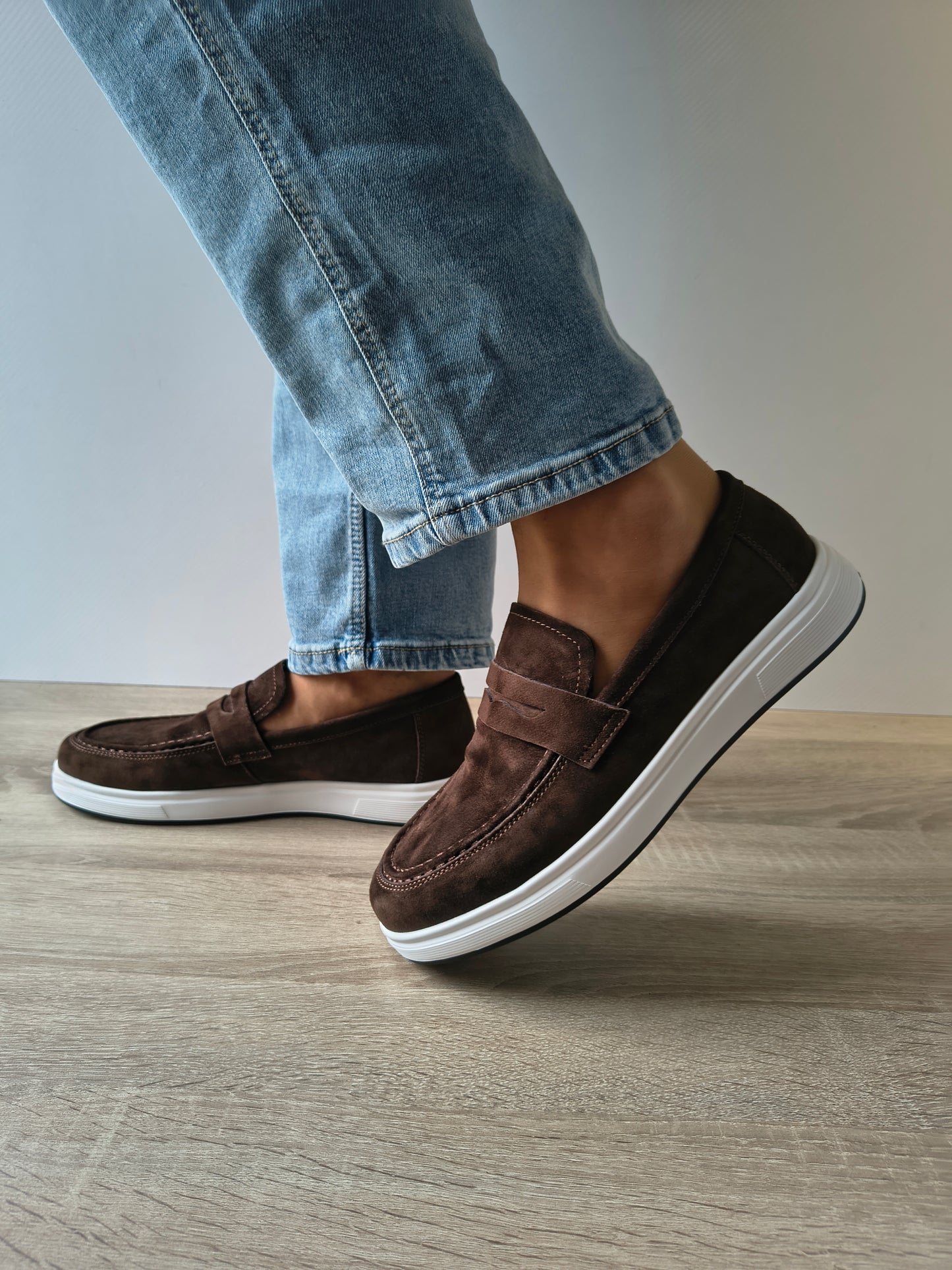 PANTOFI CASUAL BARBATI FRANCO GERARDO 10135F MARO VELUR