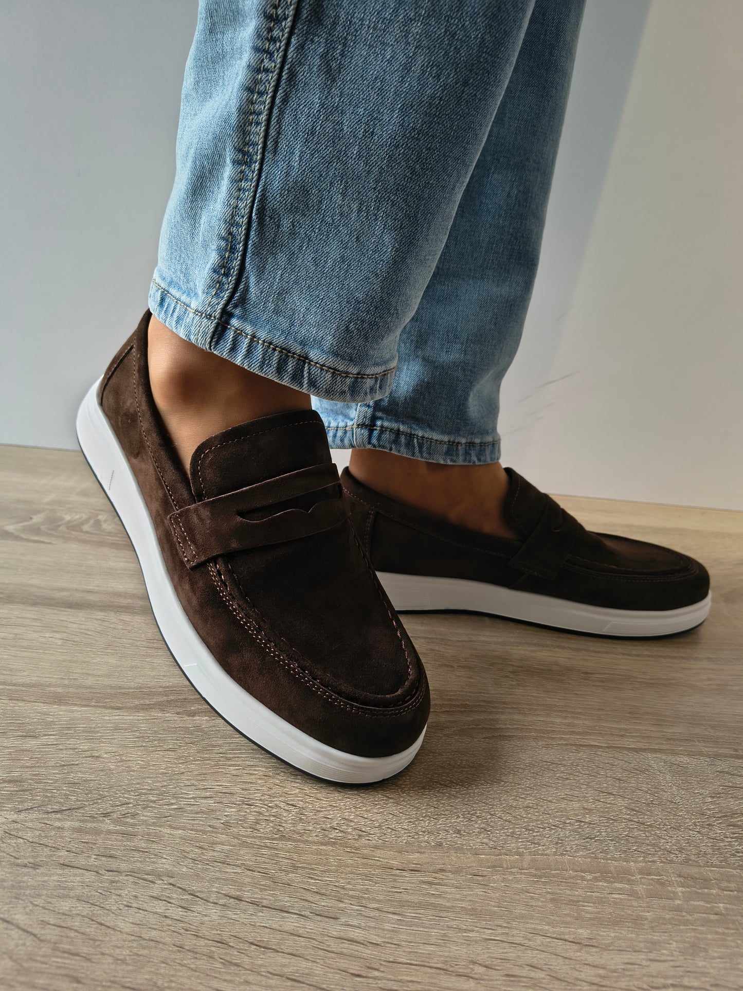 PANTOFI CASUAL BARBATI FRANCO GERARDO 10135F MARO VELUR