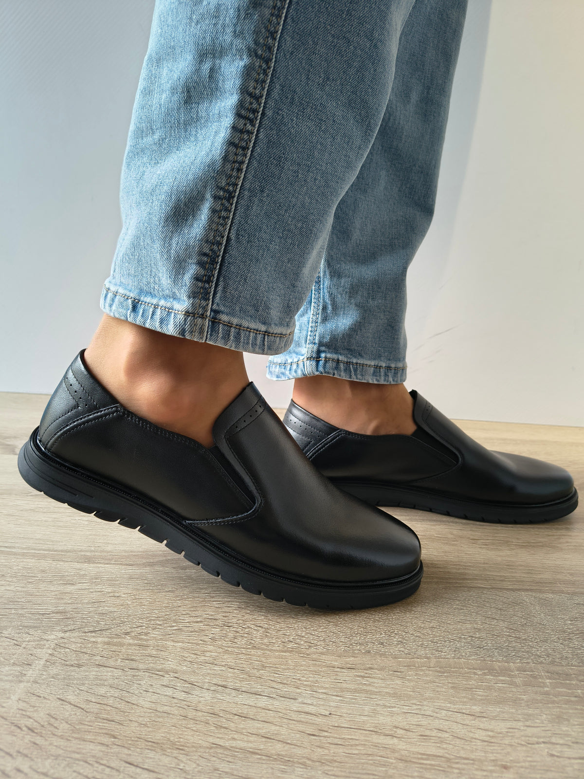 PANTOFI CASUAL BARBATI MELS W27005 NEGRU - imagine 2