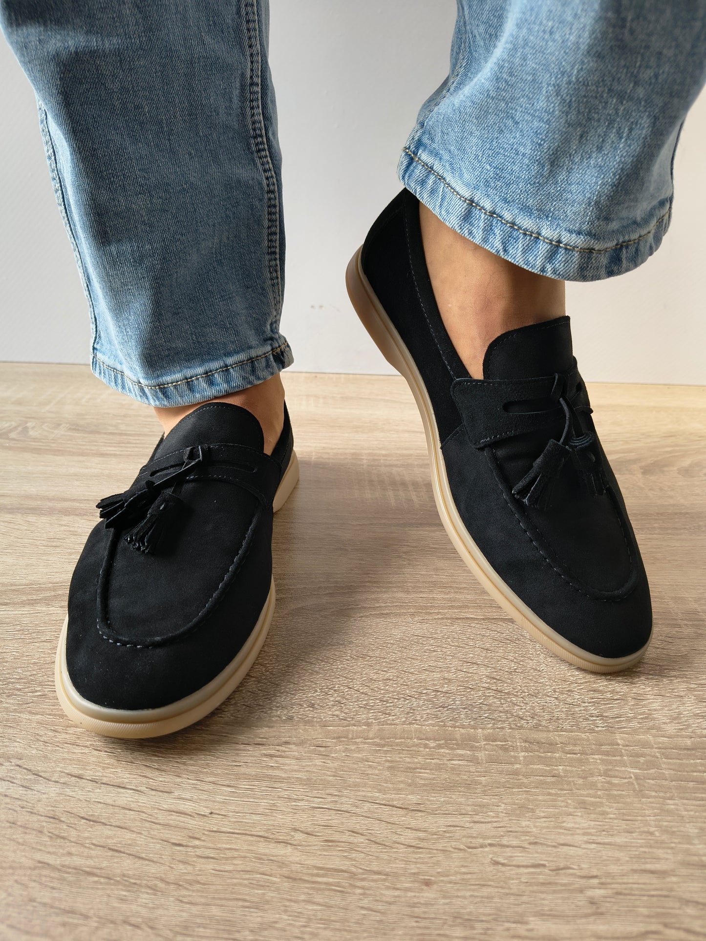 PANTOFI CASUAL BARBATI FRANCO GERARDO 25891 NEGRUT VELUR