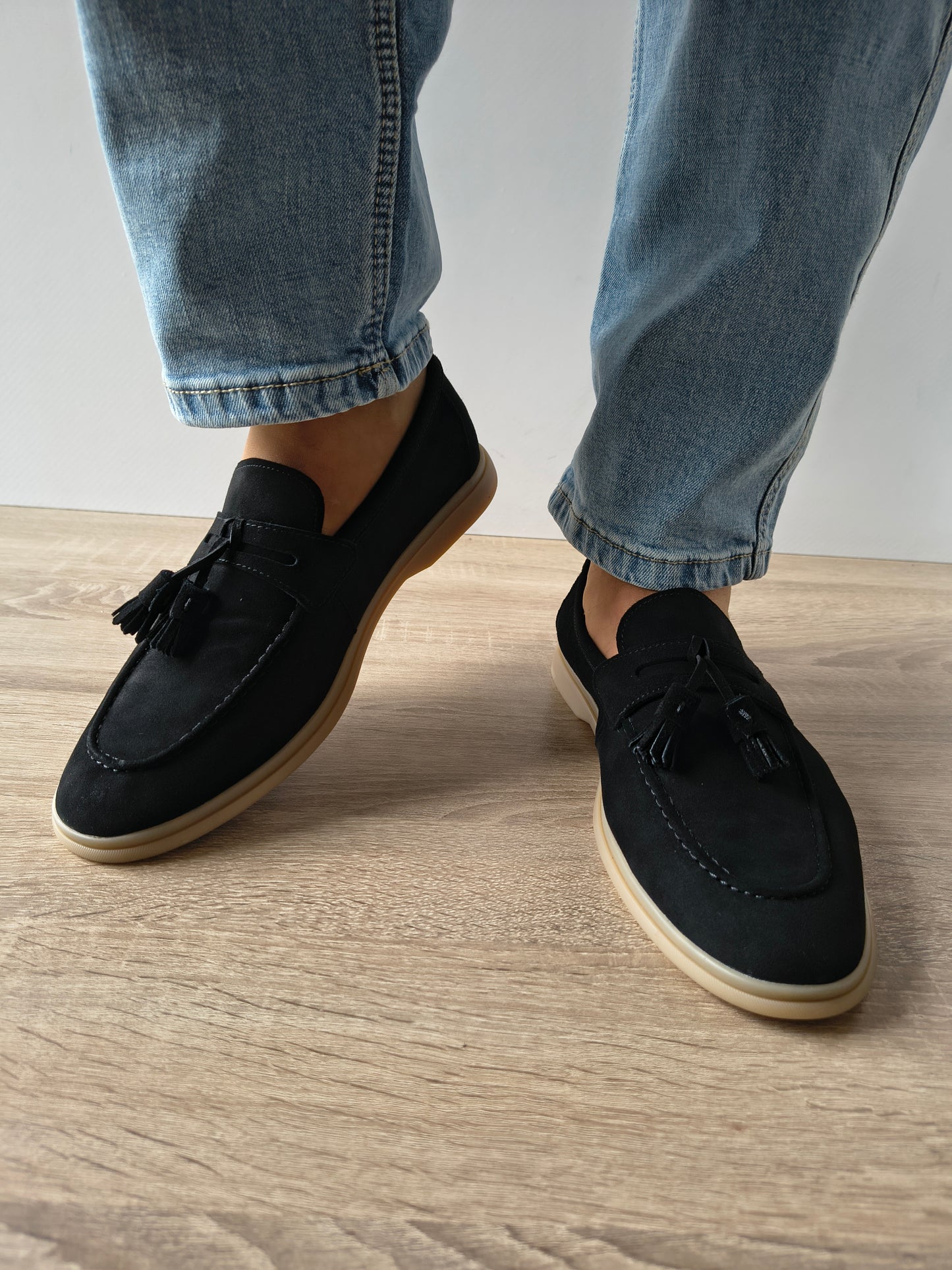 PANTOFI CASUAL BARBATI FRANCO GERARDO 25891 NEGRUT VELUR