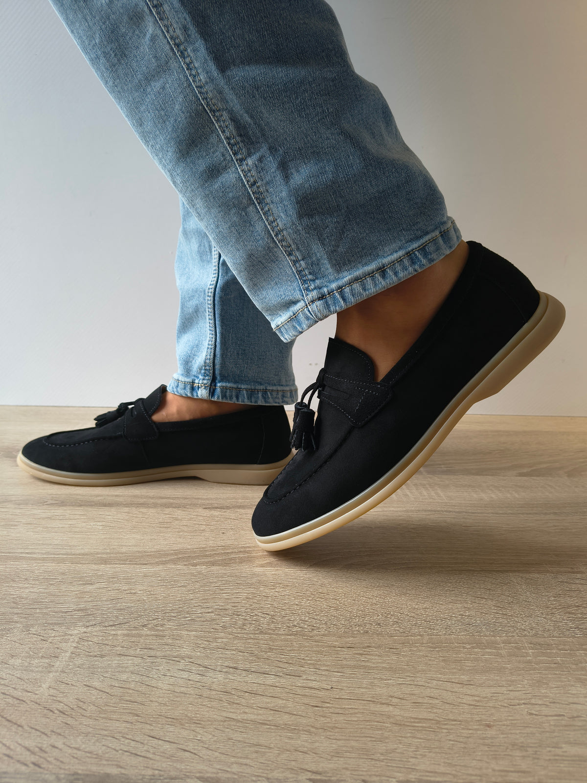PANTOFI CASUAL BARBATI FRANCO GERARDO 25891 NEGRUT VELUR