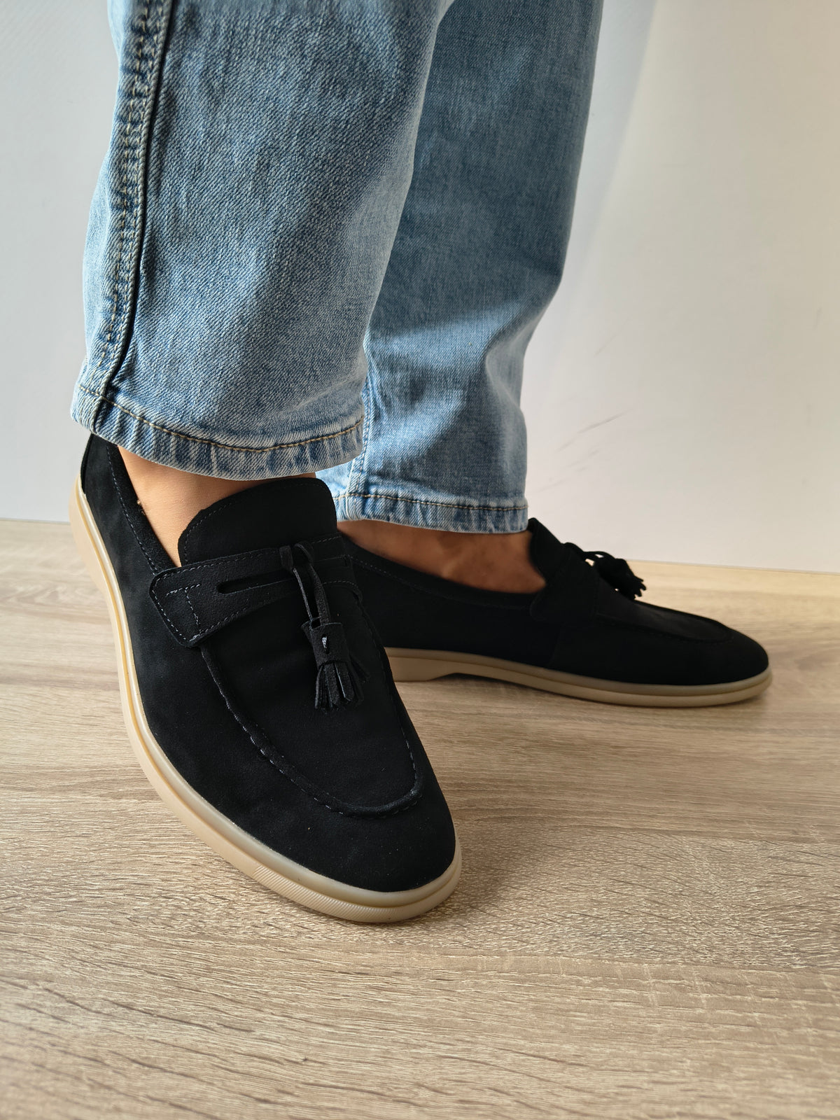 PANTOFI CASUAL BARBATI FRANCO GERARDO 25891 NEGRUT VELUR