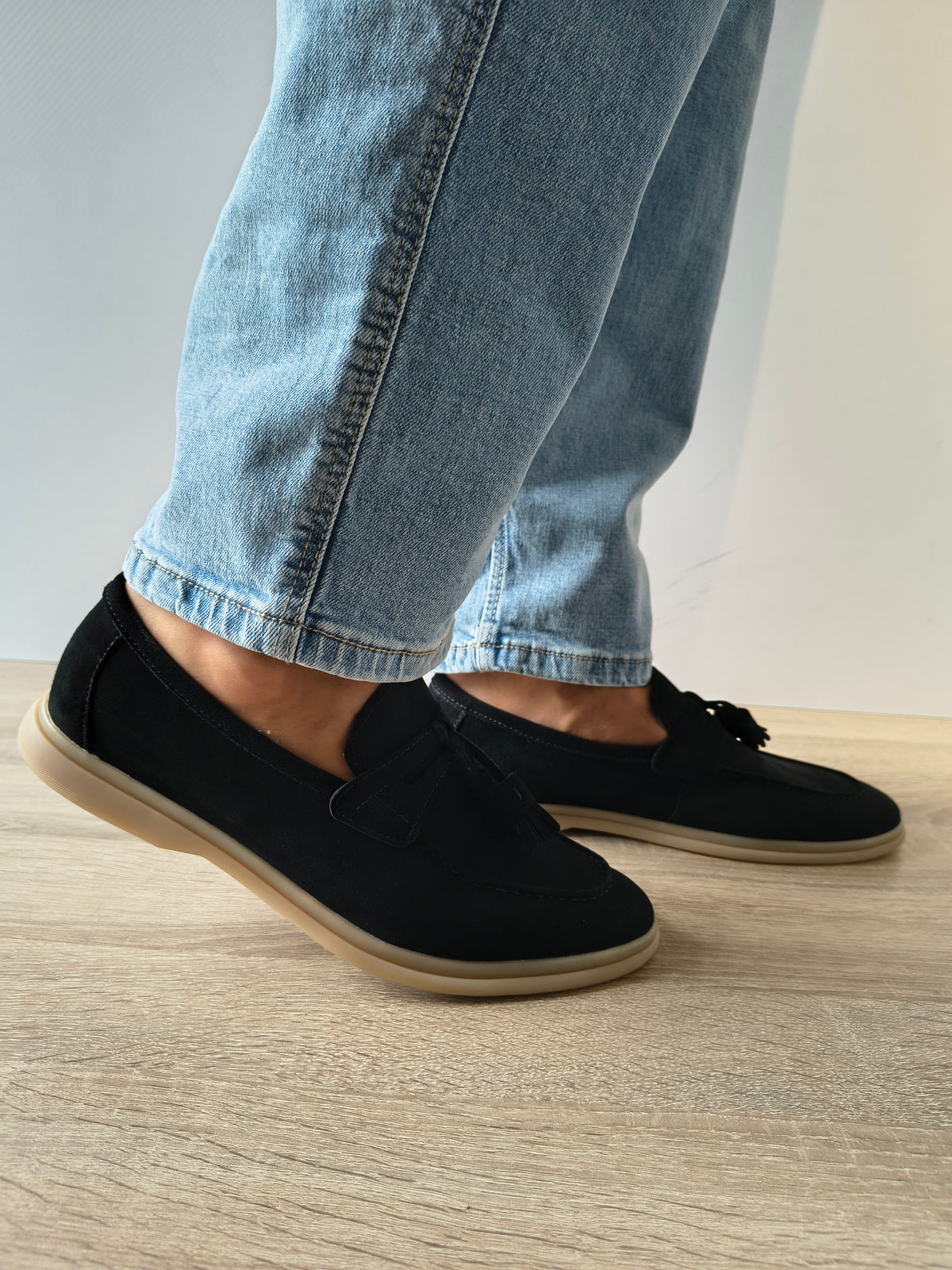 PANTOFI CASUAL BARBATI FRANCO GERARDO 25891 NEGRUT VELUR