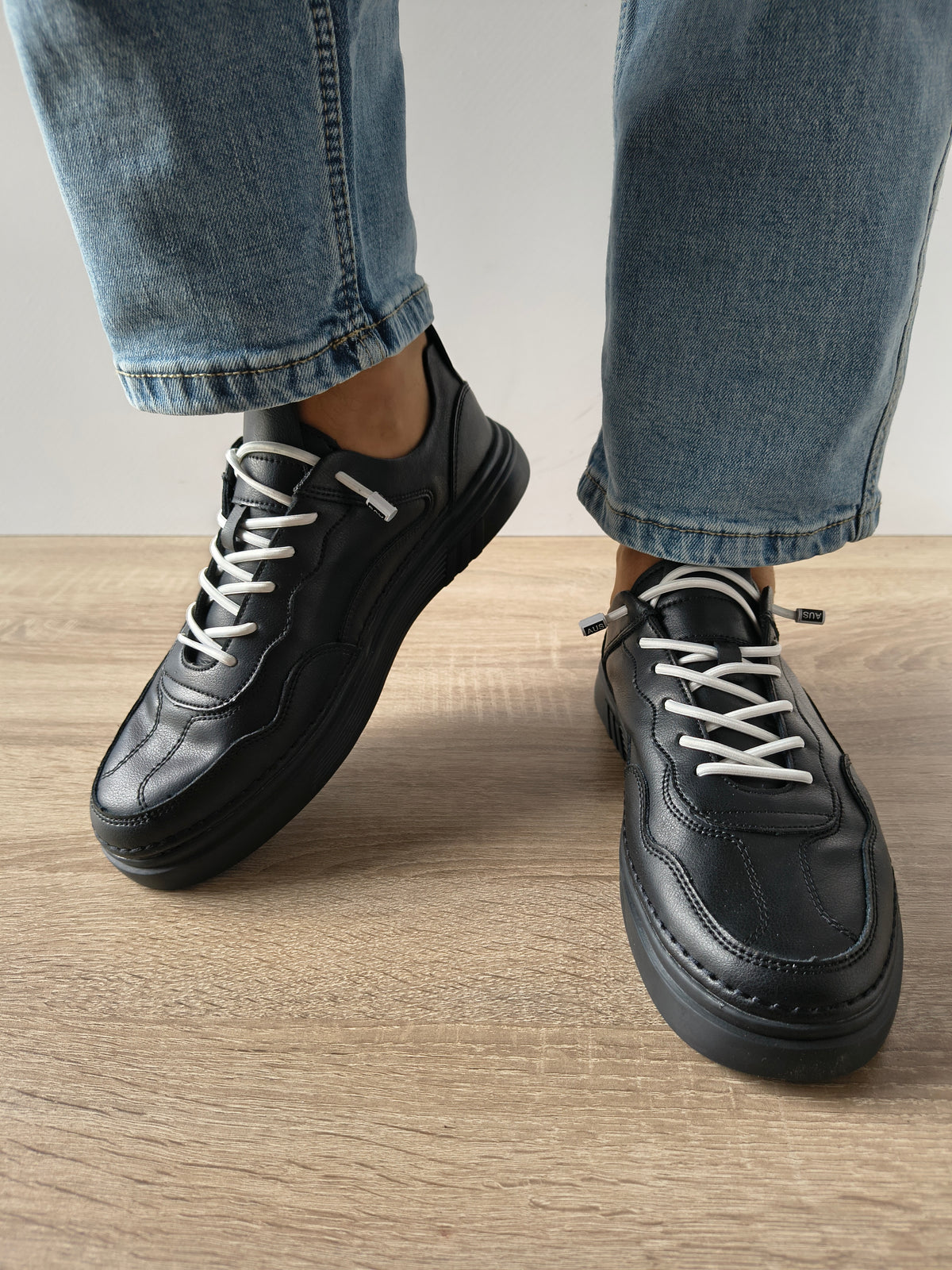 PANTOFI CASUAL BARBATI MELS 6023 NEGRU - imagine 5