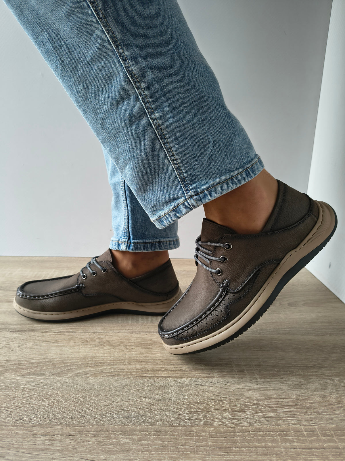 PANTOFI CASUAL BARBATI MELS 85363 GRI - imagine 4