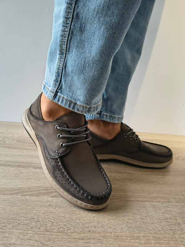 PANTOFI CASUAL BARBATI MELS 85363 GRI - imagine 3