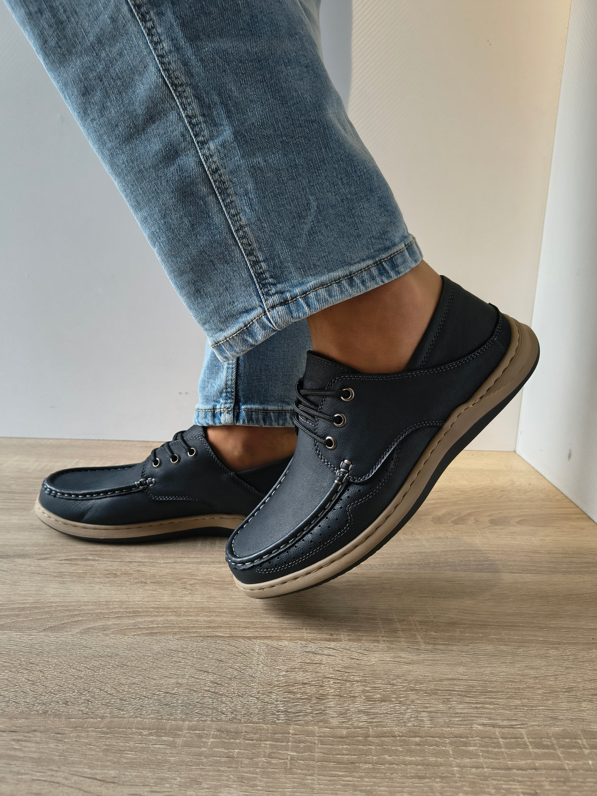 PANTOFI CASUAL BARBATI MELS 85363 NEGRU - imagine 4