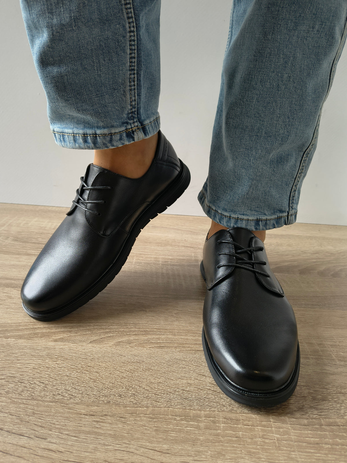 PANTOFI CASUAL BARBATI MELS W27006 NEGRU - imagine 3