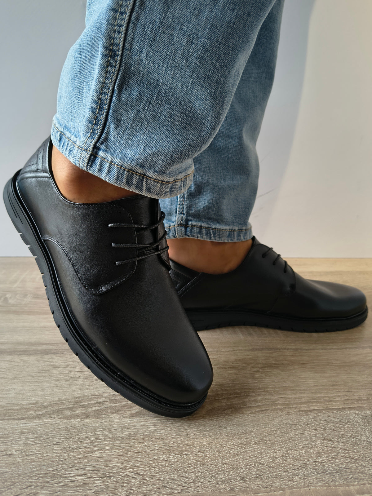 PANTOFI CASUAL BARBATI MELS W27006 NEGRU - imagine 5