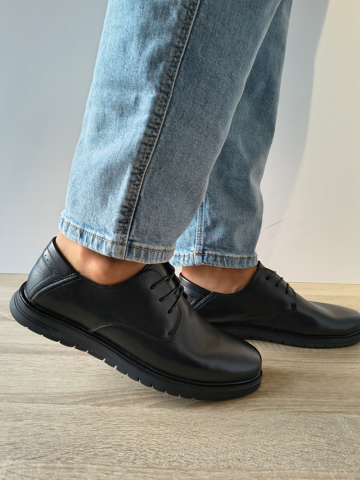 PANTOFI CASUAL BARBATI MELS W27006 NEGRU - imagine 6